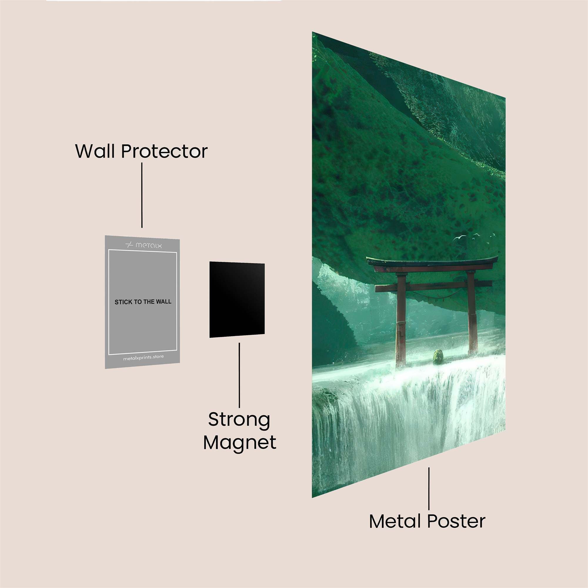 Cyber Reflection Safe Wall Magnetic / M