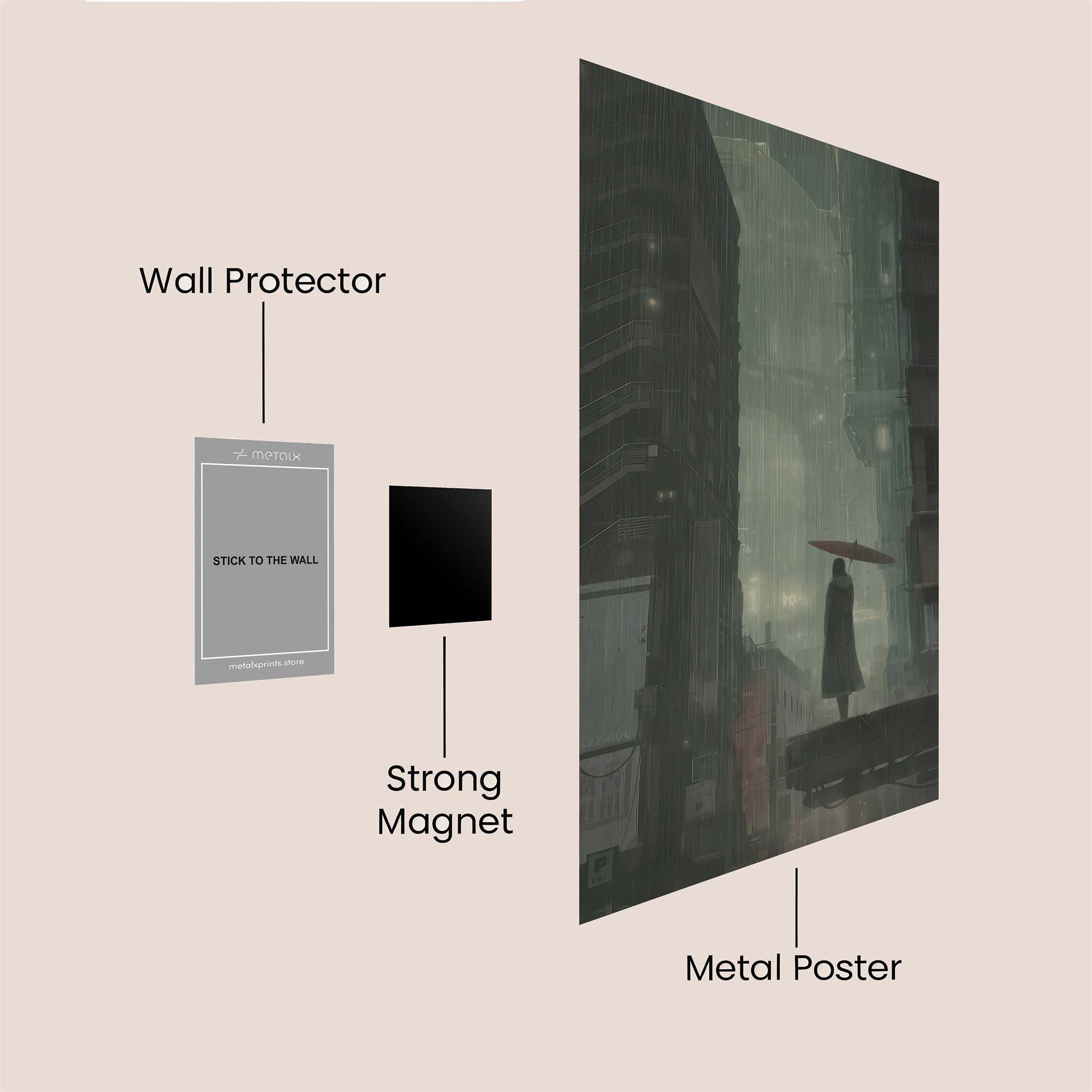 Urban Reverie Safe Wall Magnetic / M