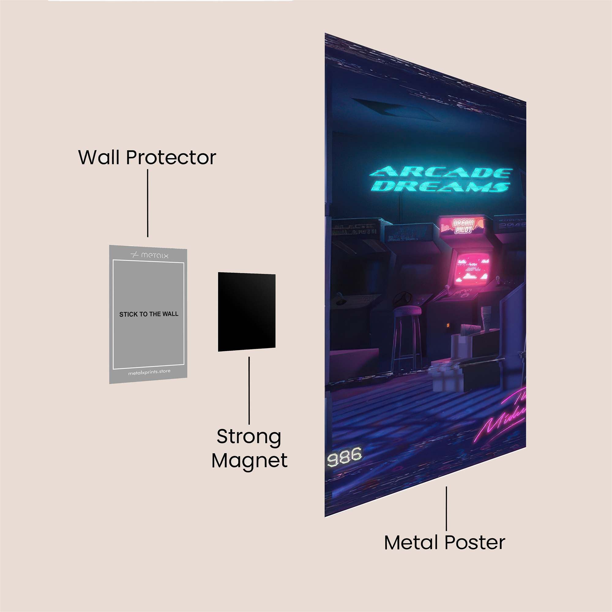 Arcade Reverie Safe Wall Magnetic / M
