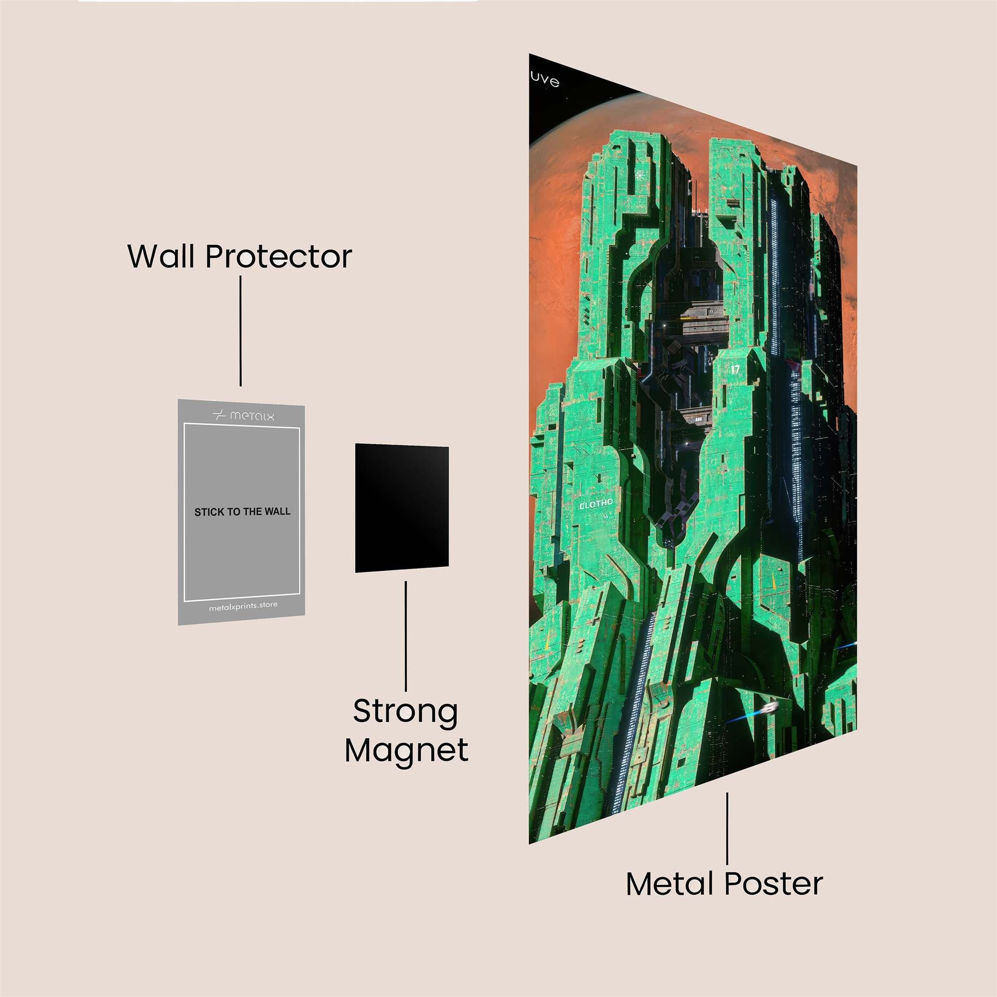Marcel Dreamscape Safe Wall Magnetic / M