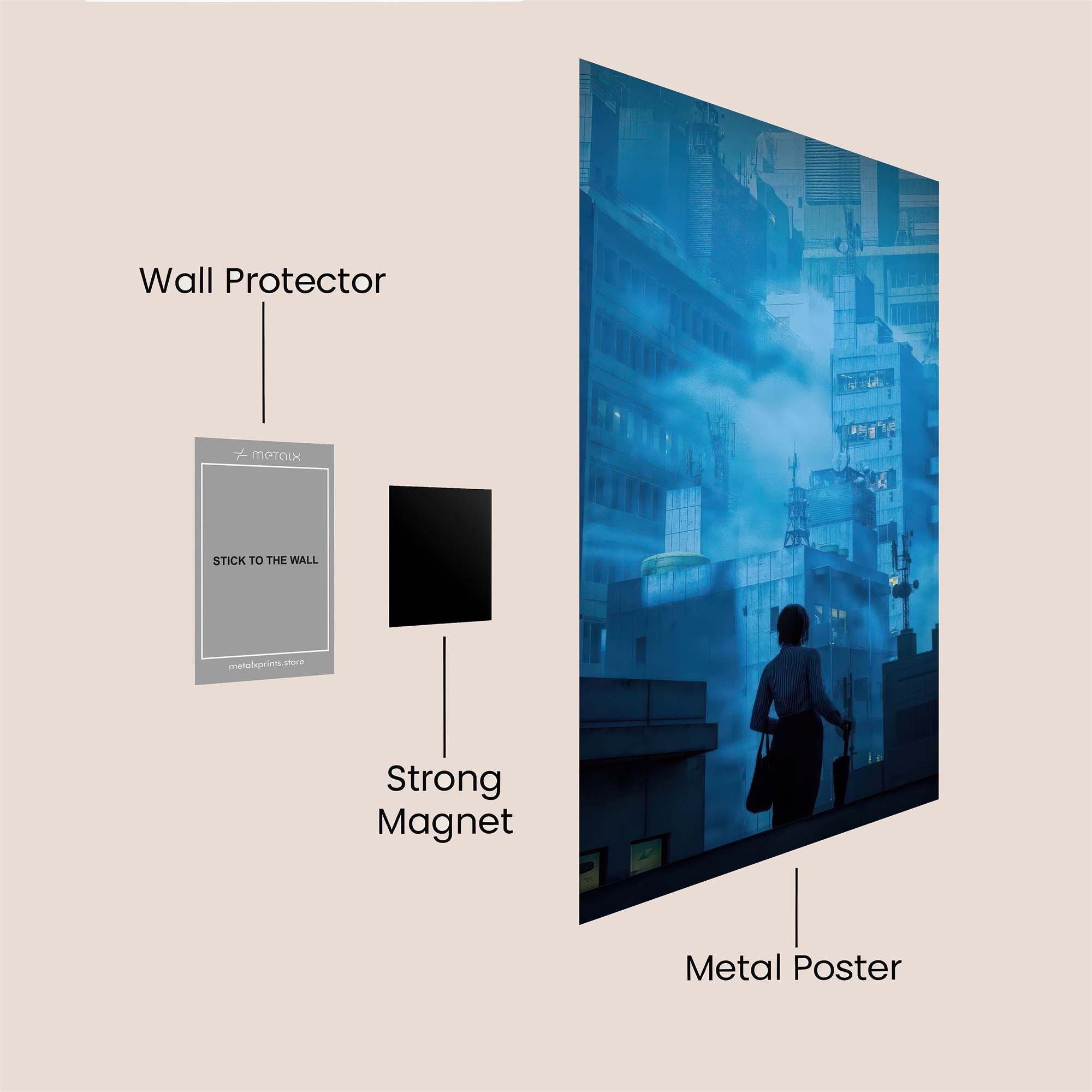 Urban Reverie Safe Wall Magnetic / M