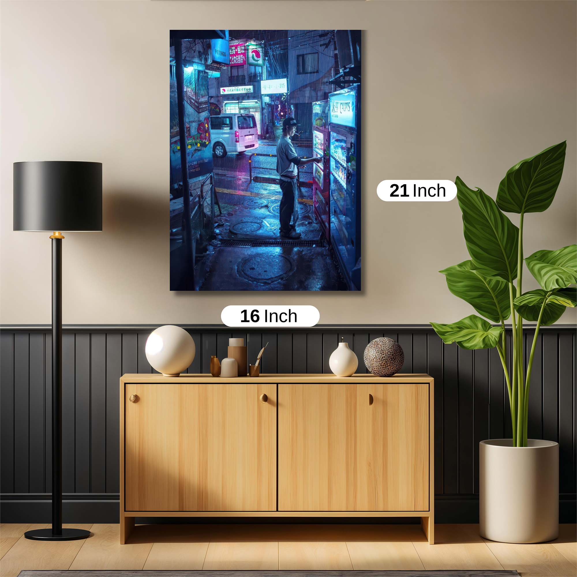 Neon Solitude Safe Wall Magnetic / M