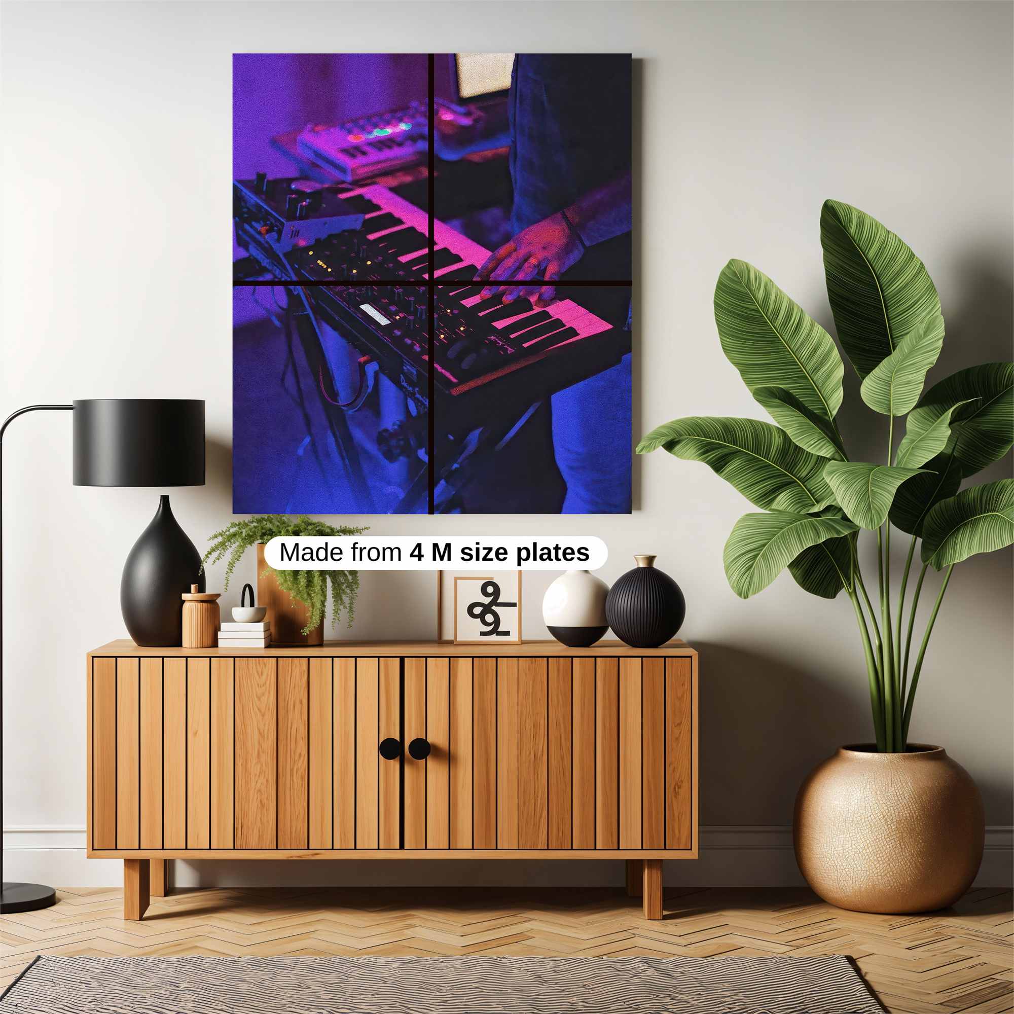 Synthwave Groove Safe Wall Magnetic / M