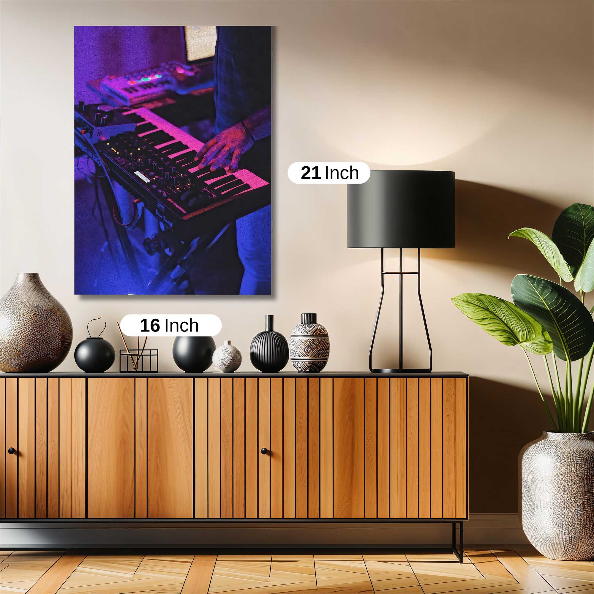 Synthwave Groove Safe Wall Magnetic / M
