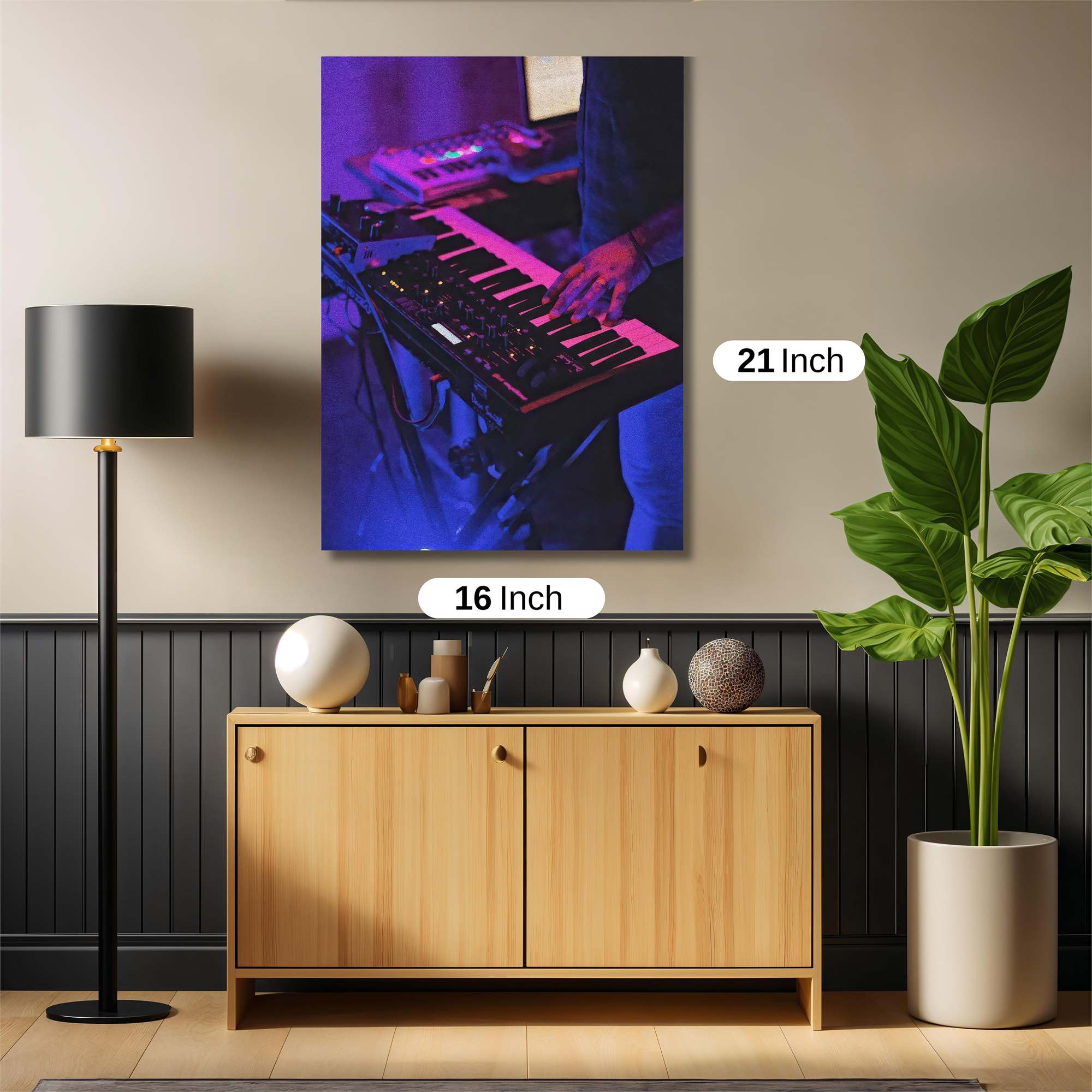 Synthwave Groove Safe Wall Magnetic / M