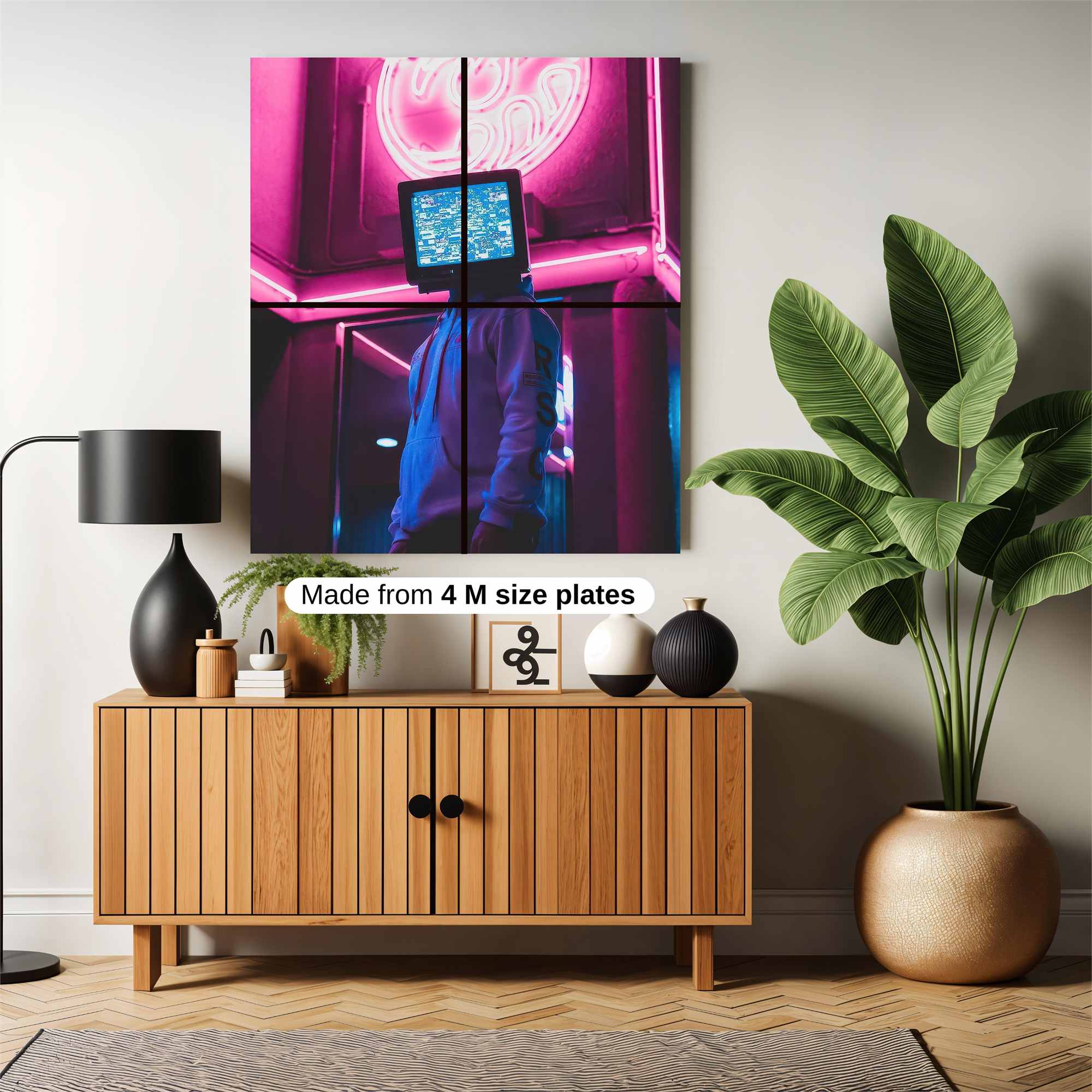 Neon Broadcast Safe Wall Magnetic / M