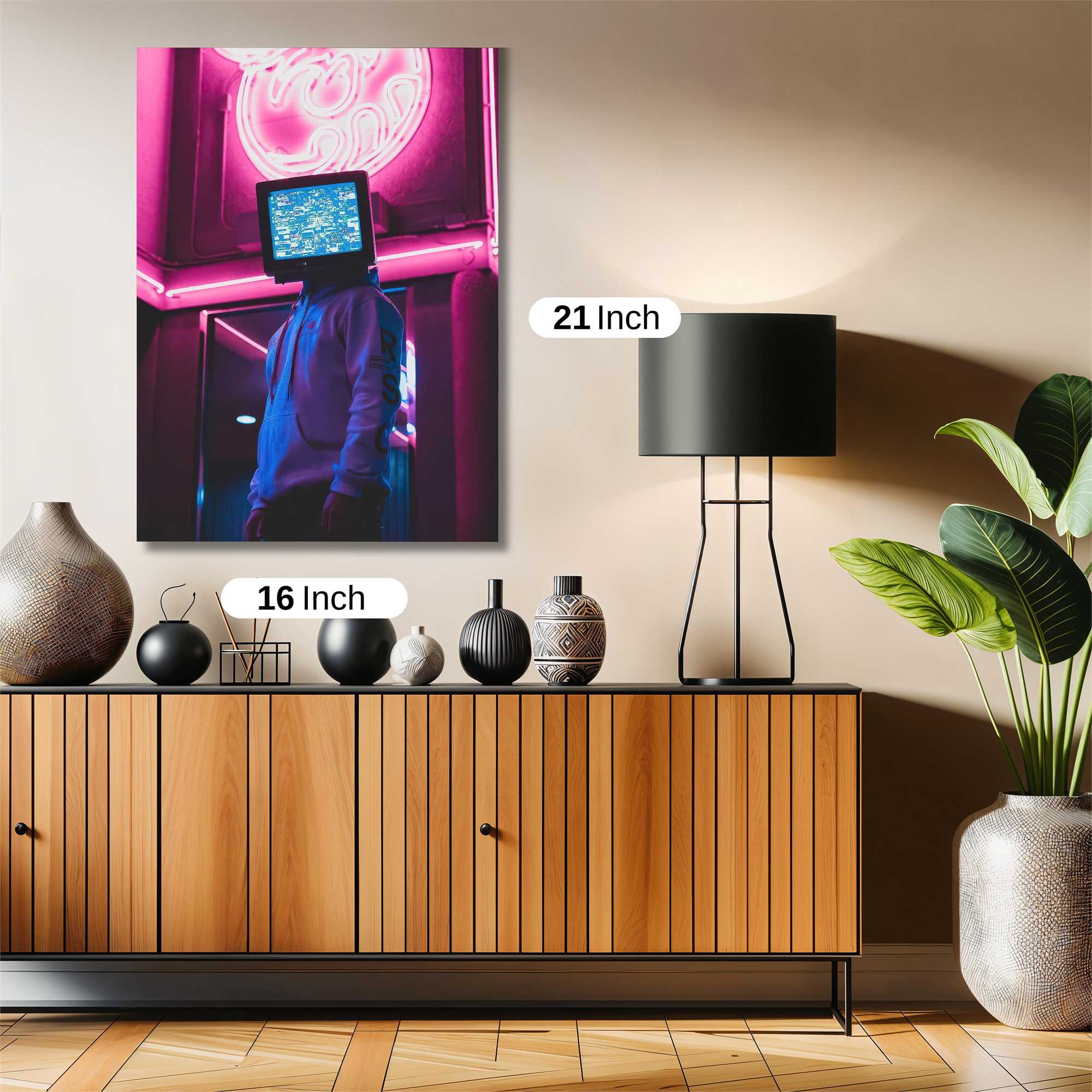 Neon Broadcast Safe Wall Magnetic / M