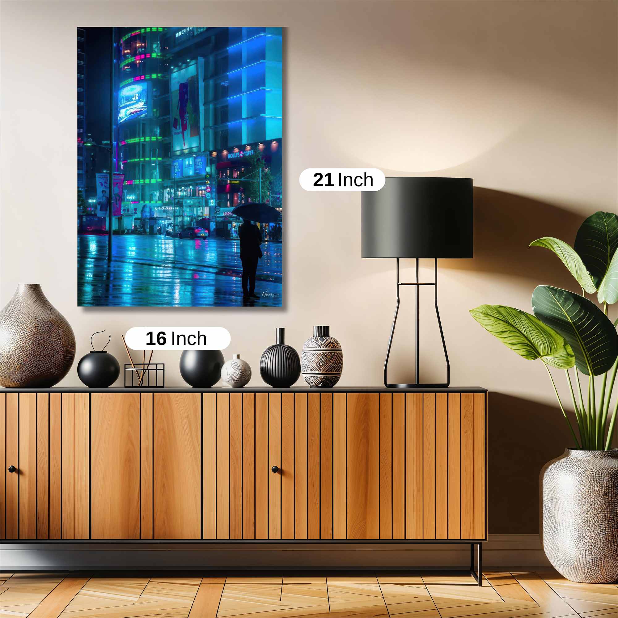Neon Serenity Safe Wall Magnetic / M