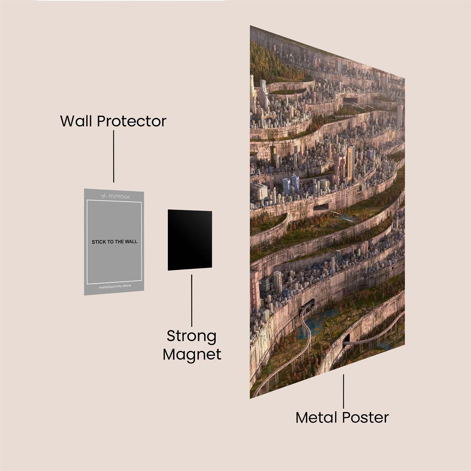 Urban Maze Safe Wall Magnetic / M