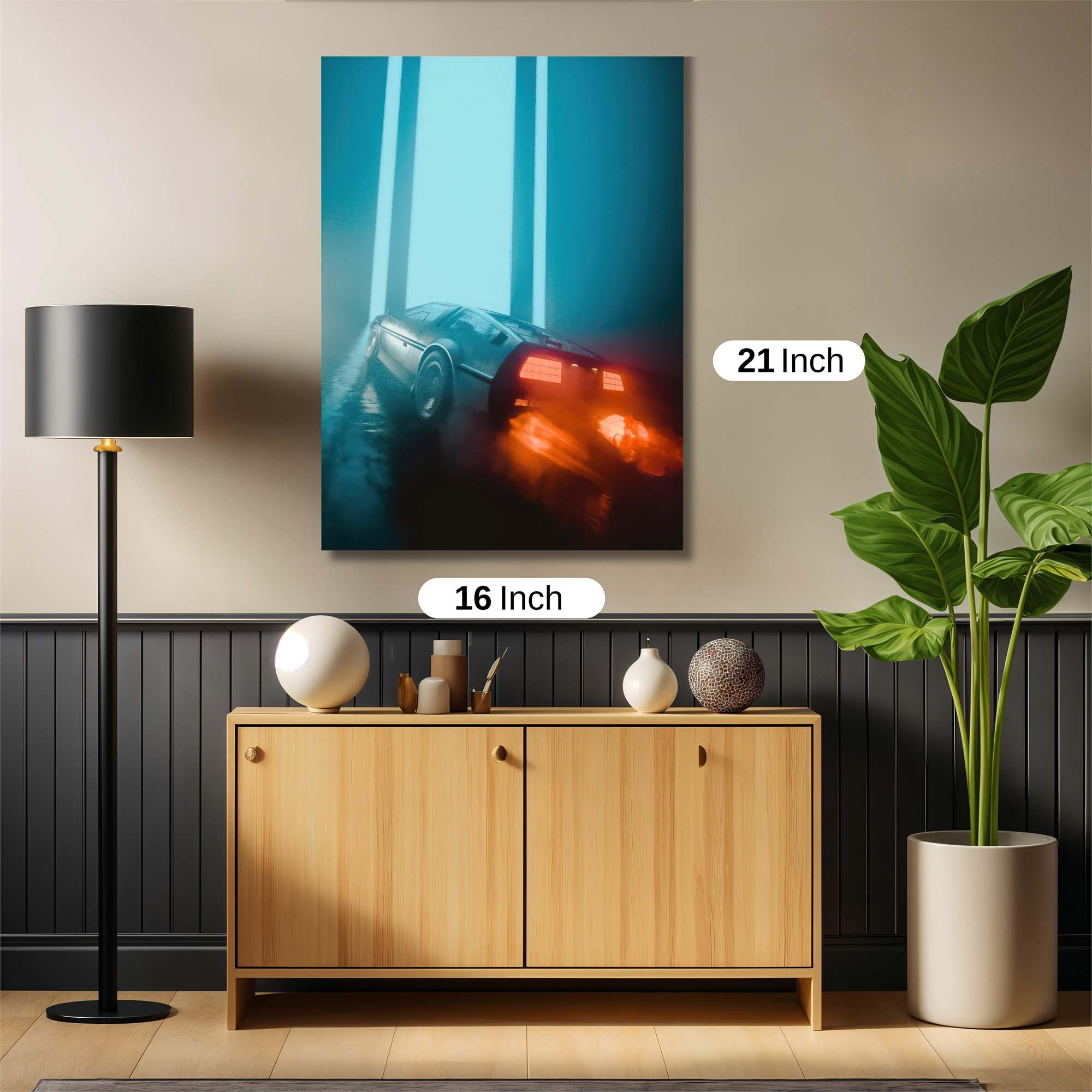 DeLorean Dreamscape Safe Wall Magnetic / M