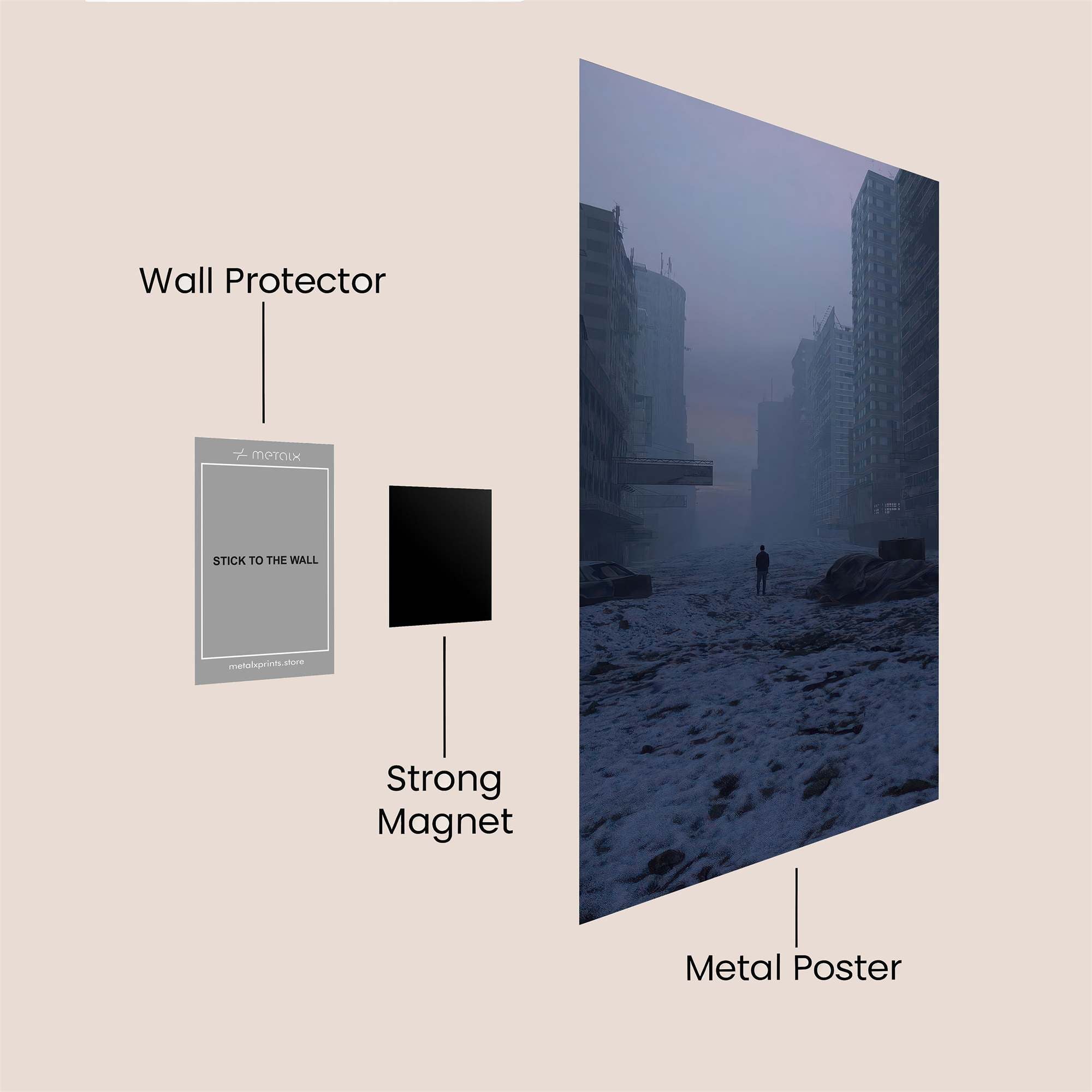 Desolate Solitude Safe Wall Magnetic / M