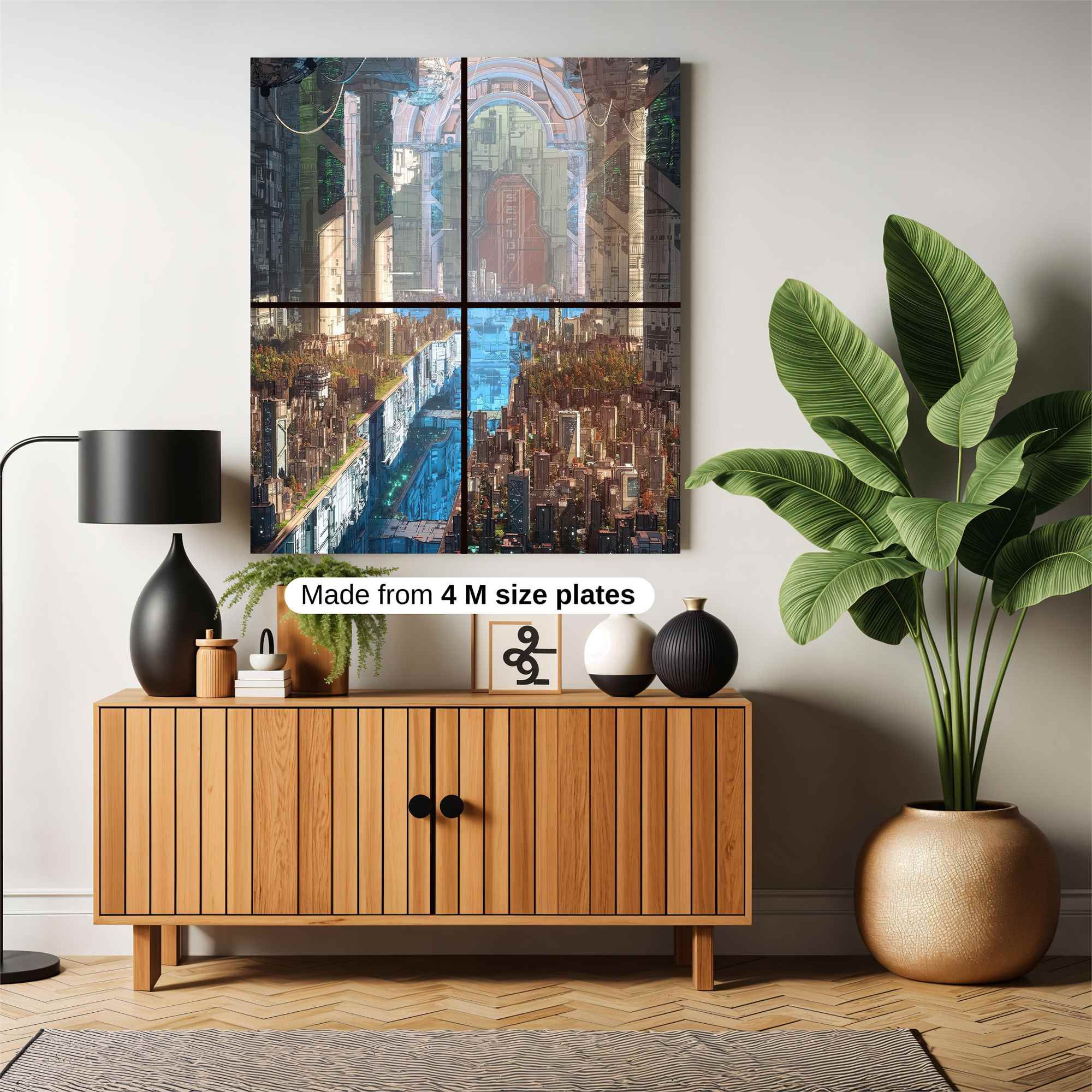 Futuristic Serenity Safe Wall Magnetic / M
