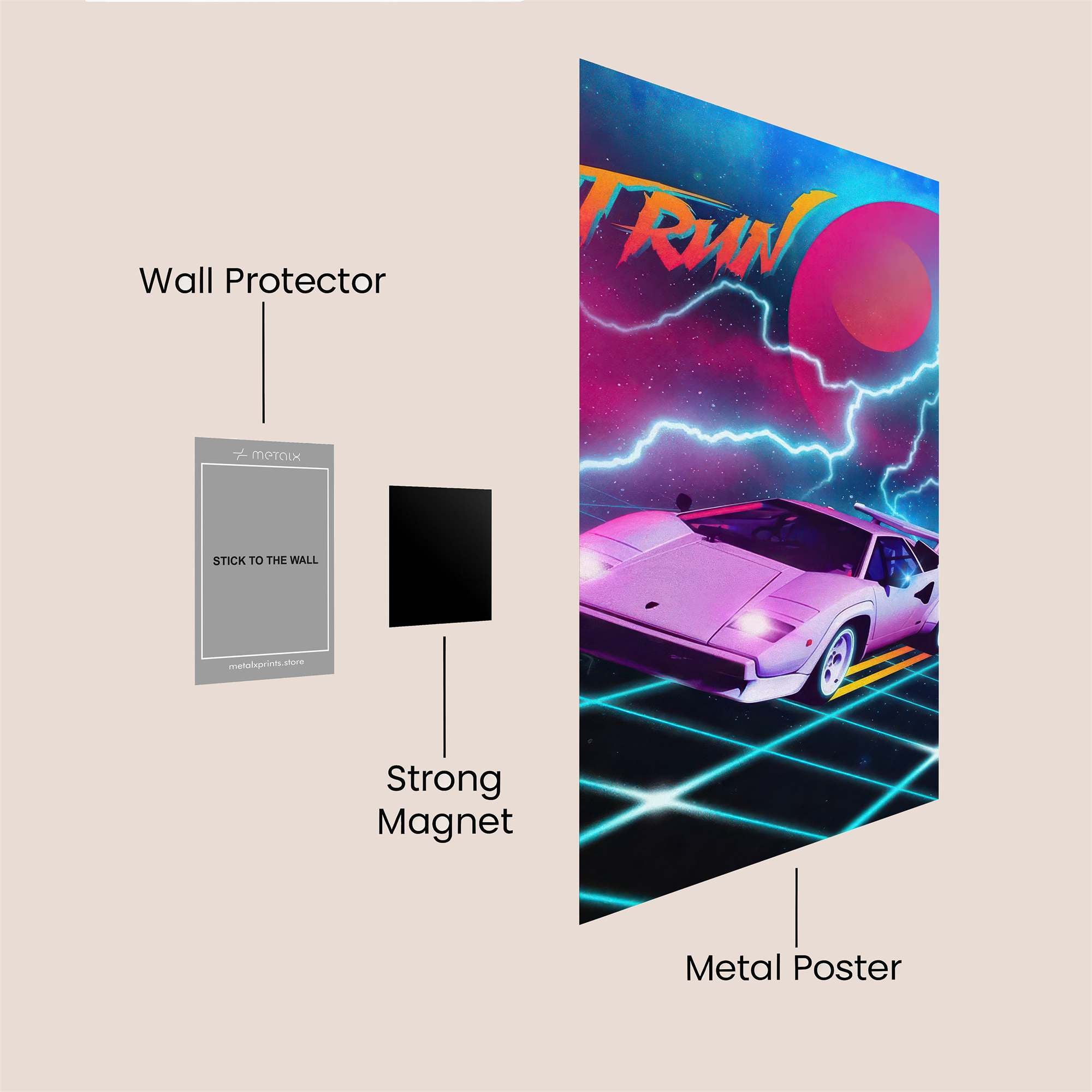 Outrun Surge Safe Wall Magnetic / M