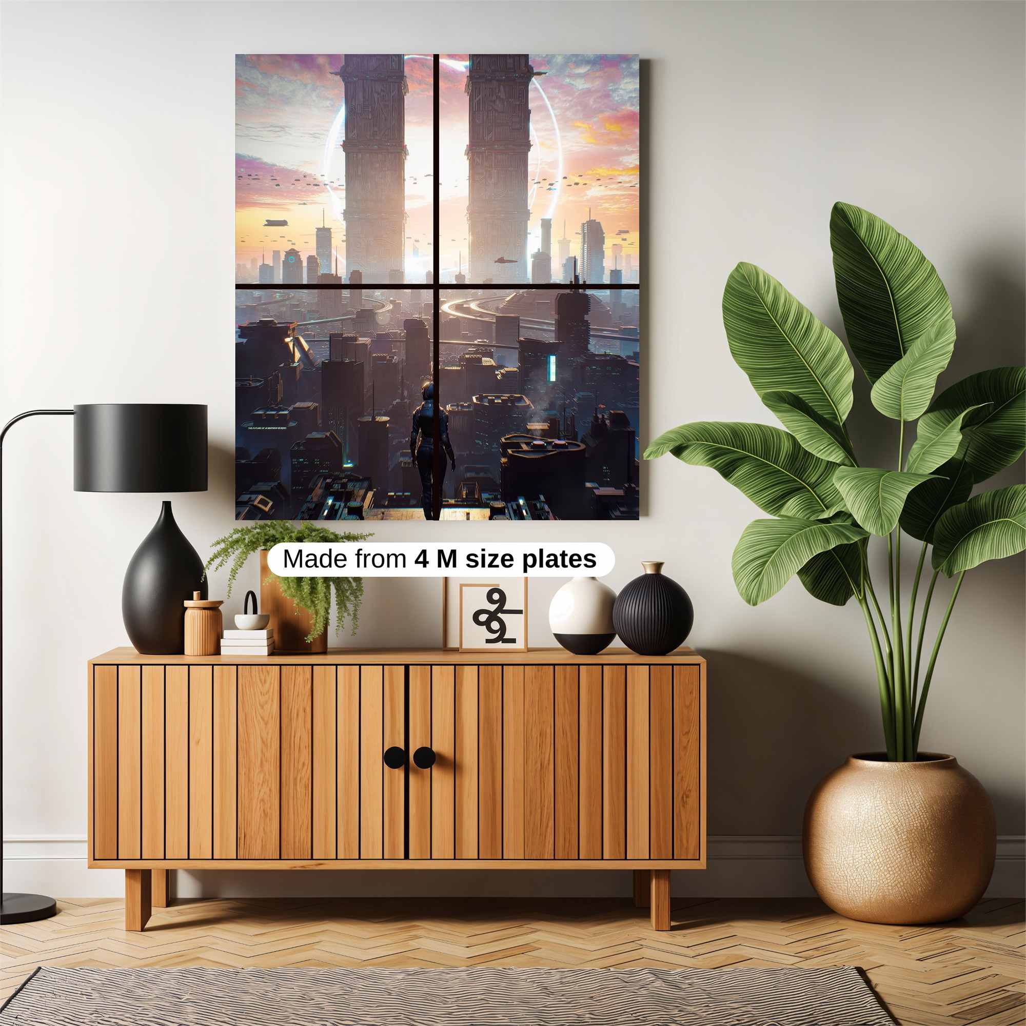 Futuristic Horizon Safe Wall Magnetic / M