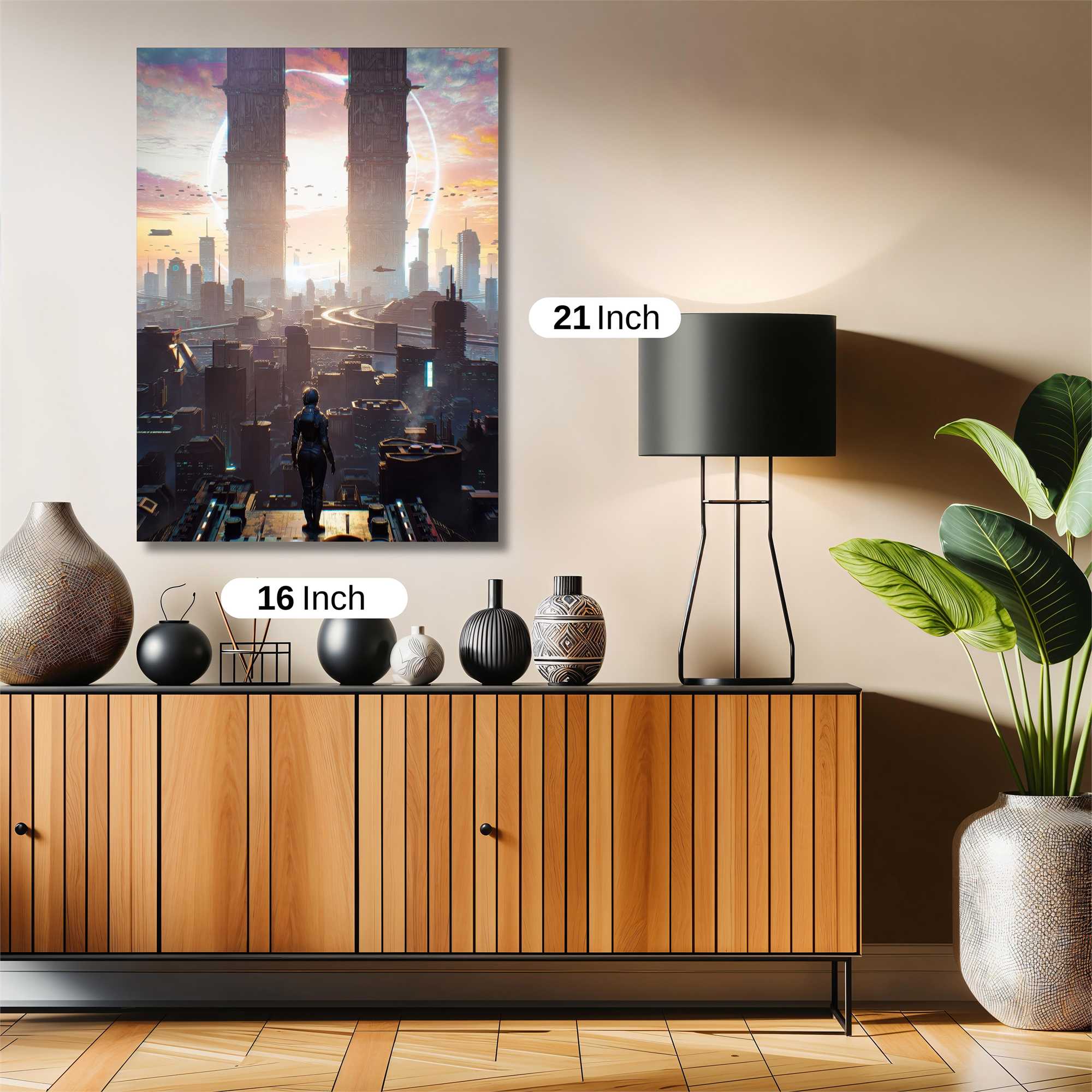 Futuristic Horizon Safe Wall Magnetic / M