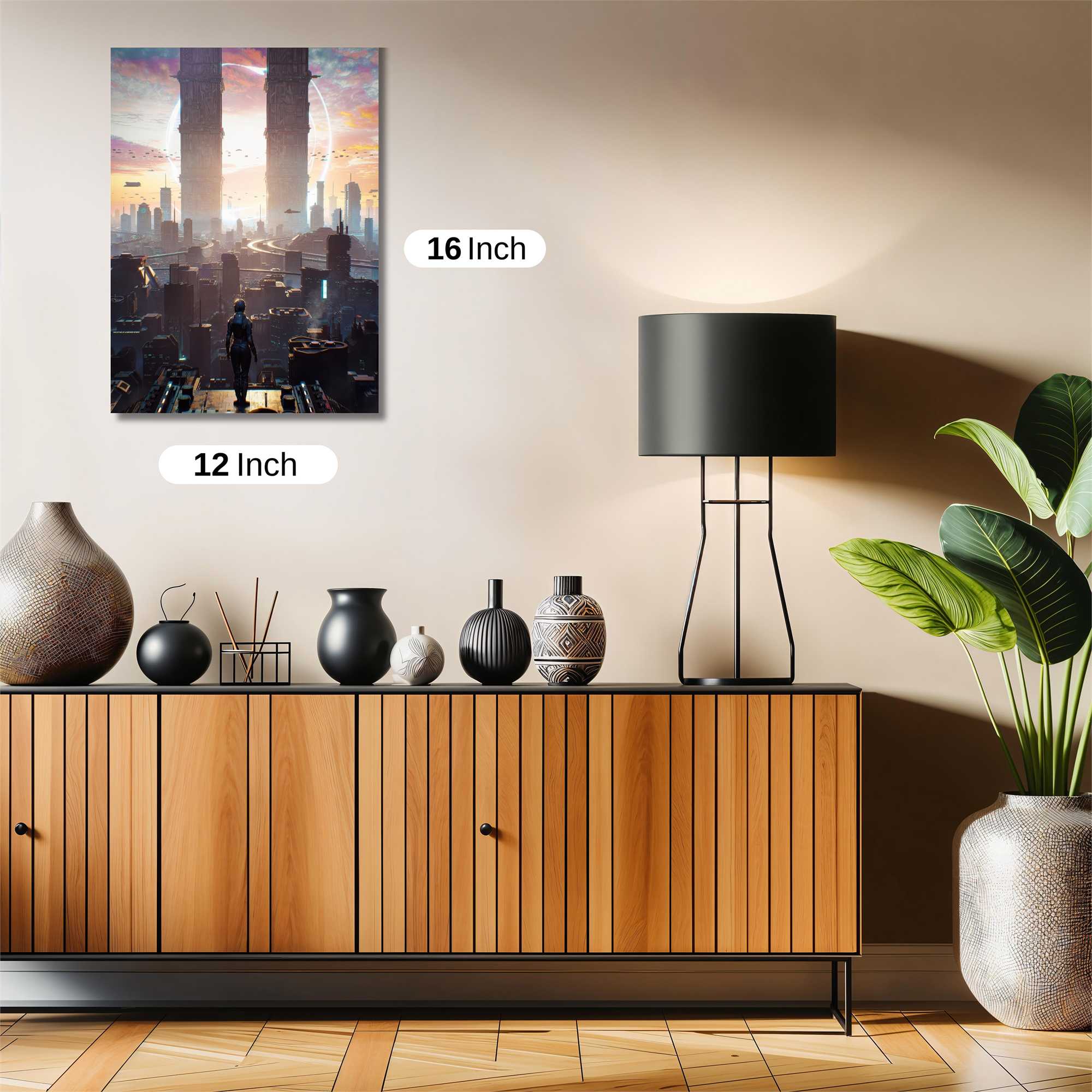 Futuristic Horizon Safe Wall Magnetic / M