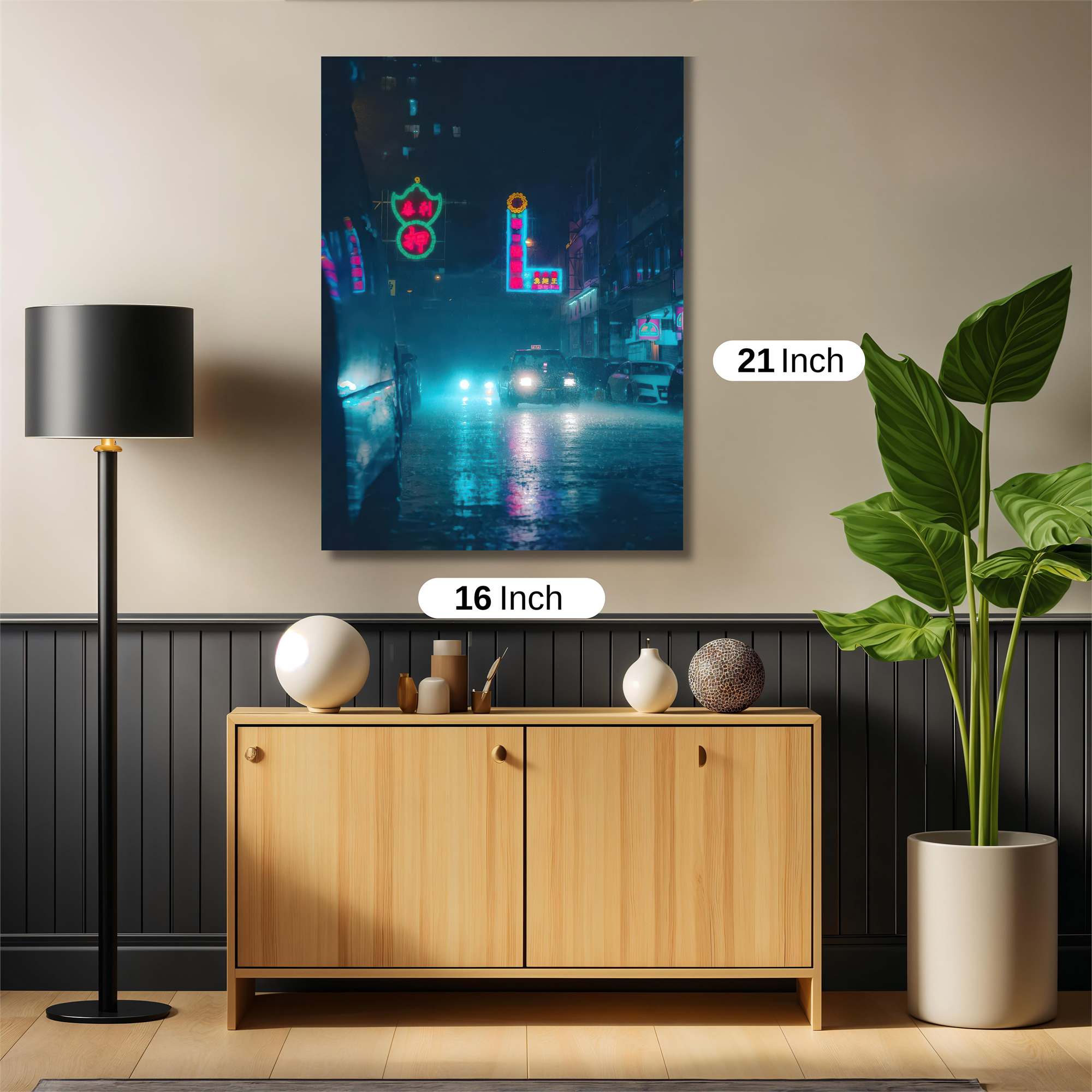 Neon Serenity Safe Wall Magnetic / M