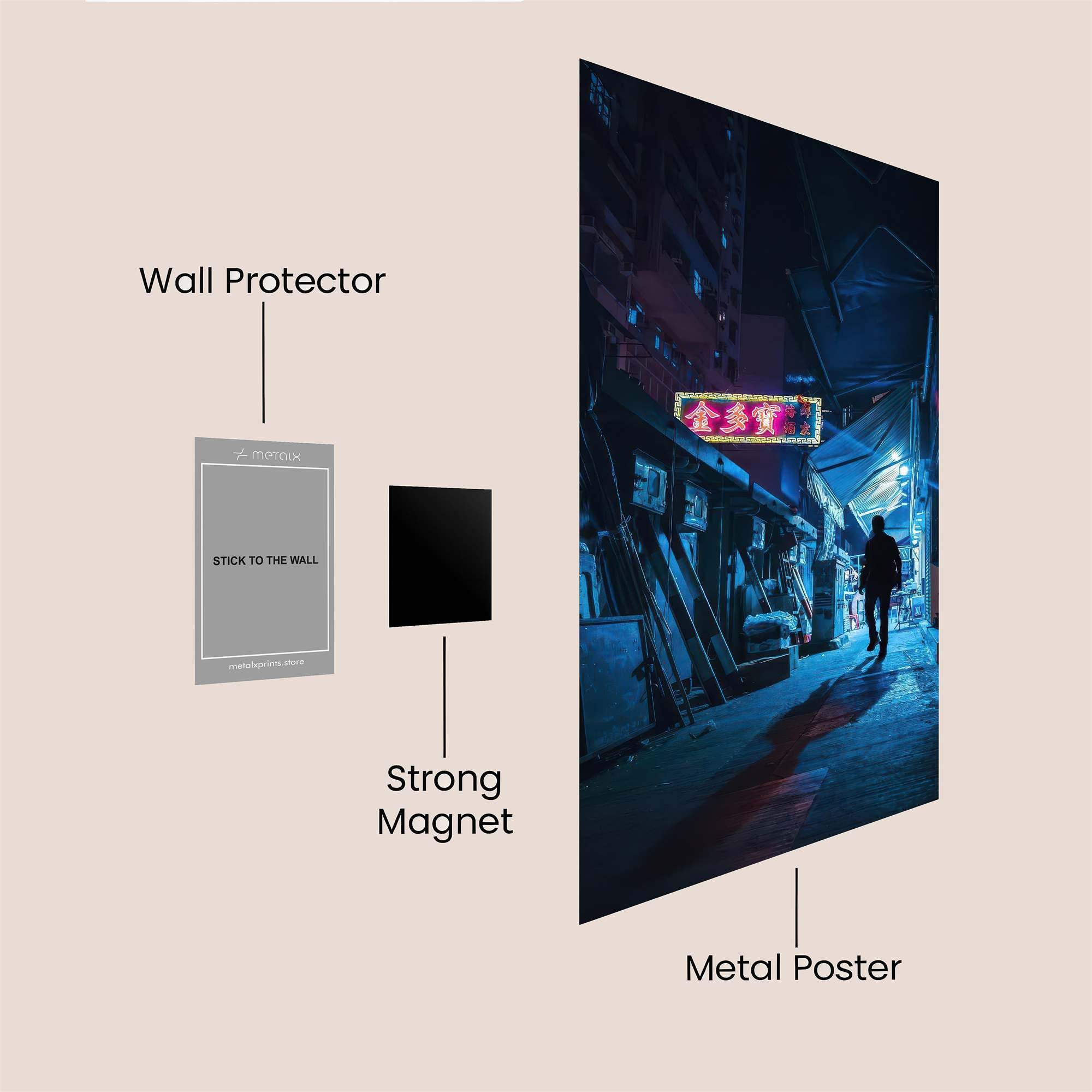 Neon Reverie Safe Wall Magnetic / M