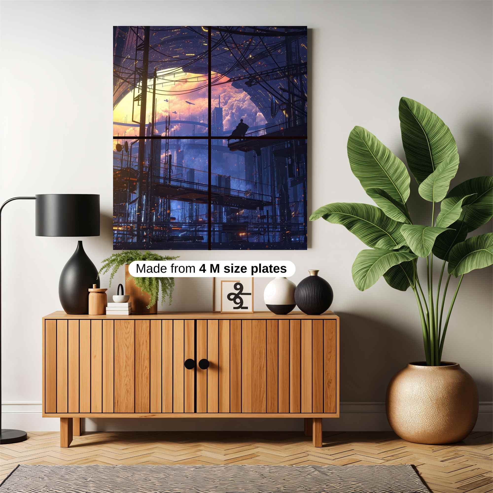 Futuristic Horizon Safe Wall Magnetic / M