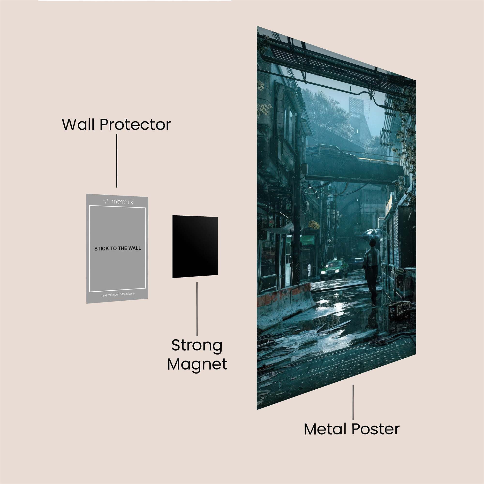 Alleyway Serenity Safe Wall Magnetic / M