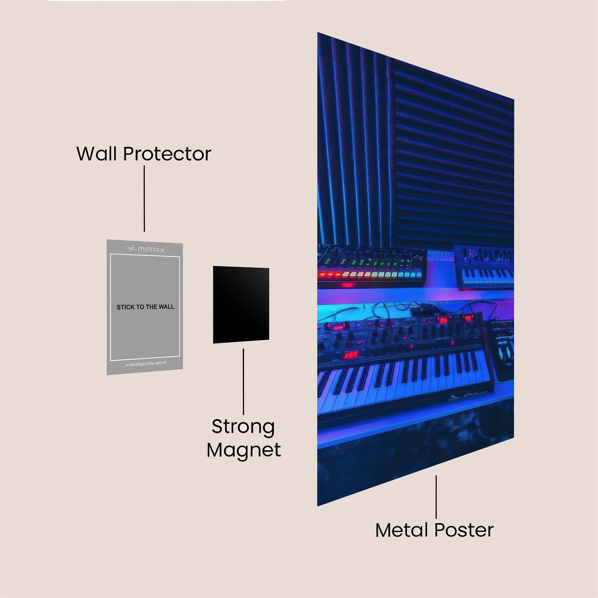 Neon Reverie Safe Wall Magnetic / M