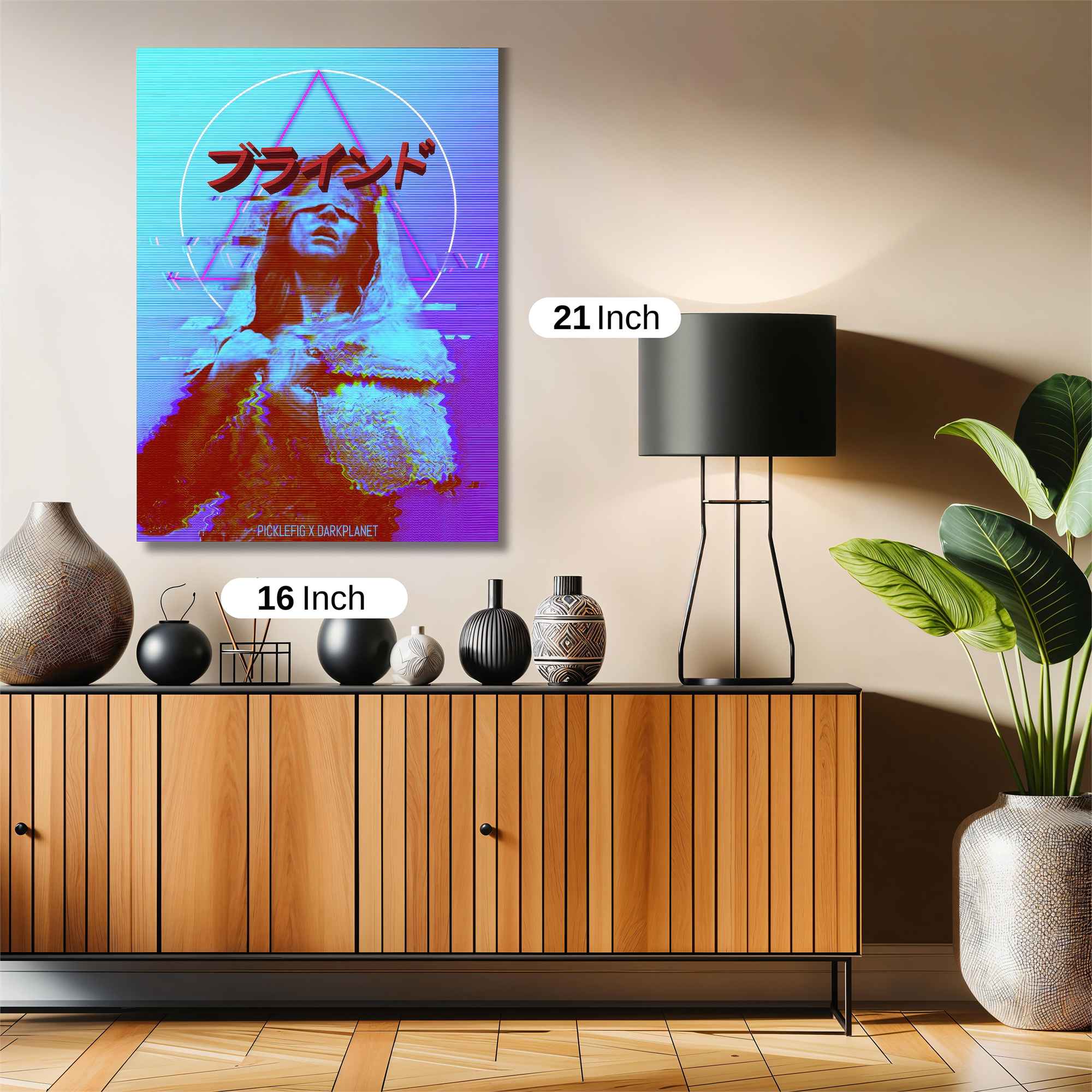 Glitch Dreamscape Safe Wall Magnetic / M