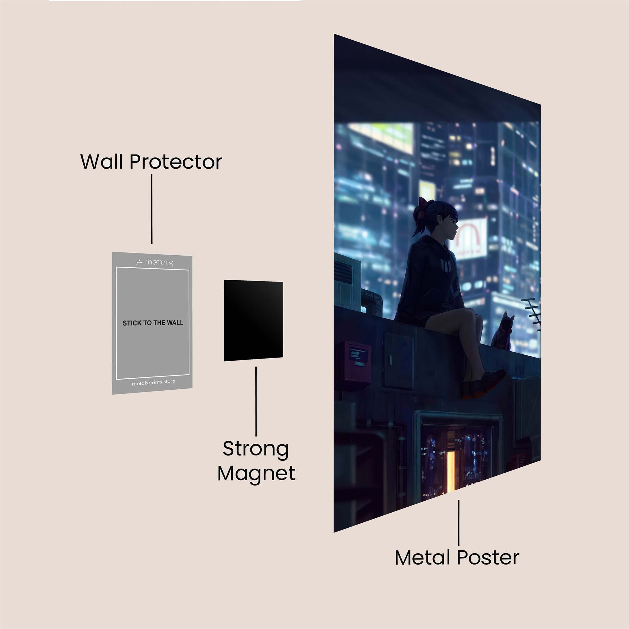 Urban Serenity Safe Wall Magnetic / M