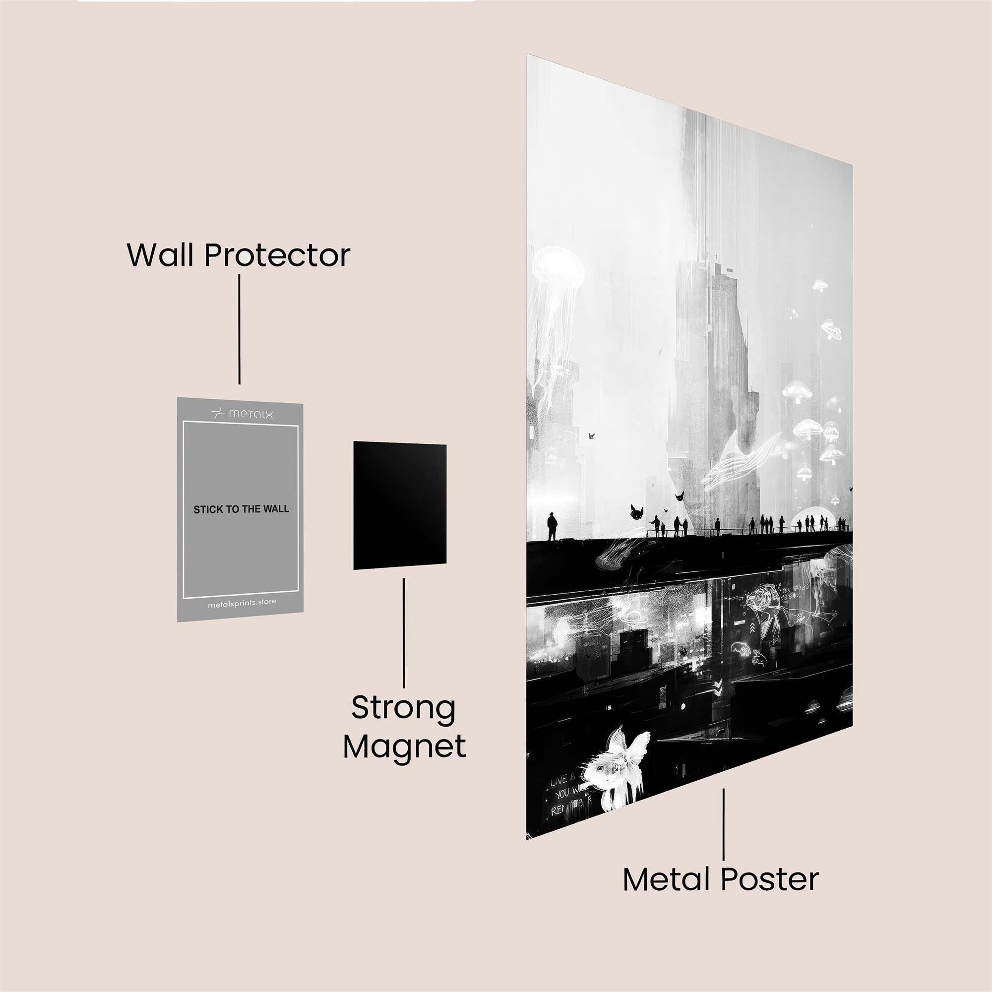 Neon Reverie Safe Wall Magnetic / M