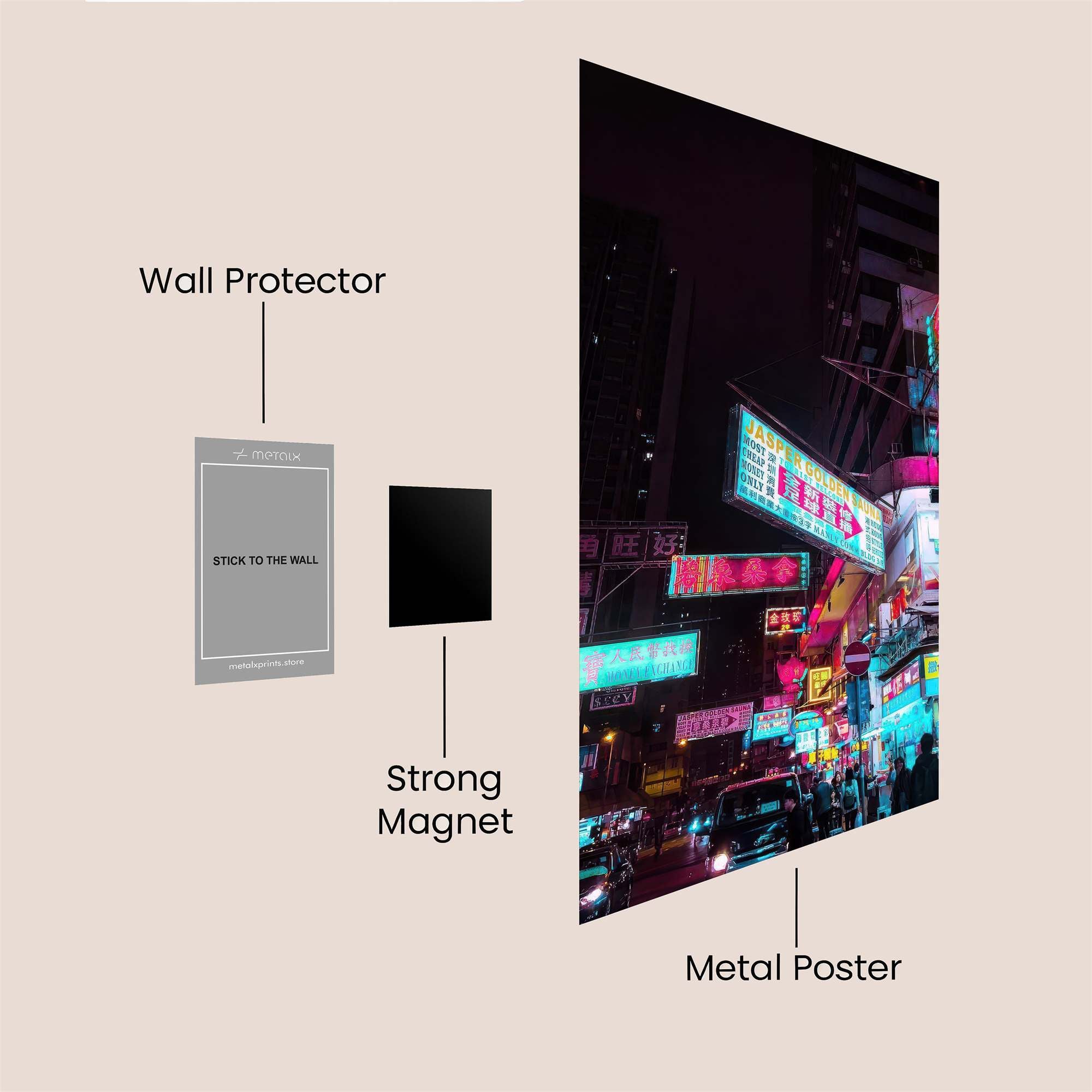 Neon Reverie Safe Wall Magnetic / M