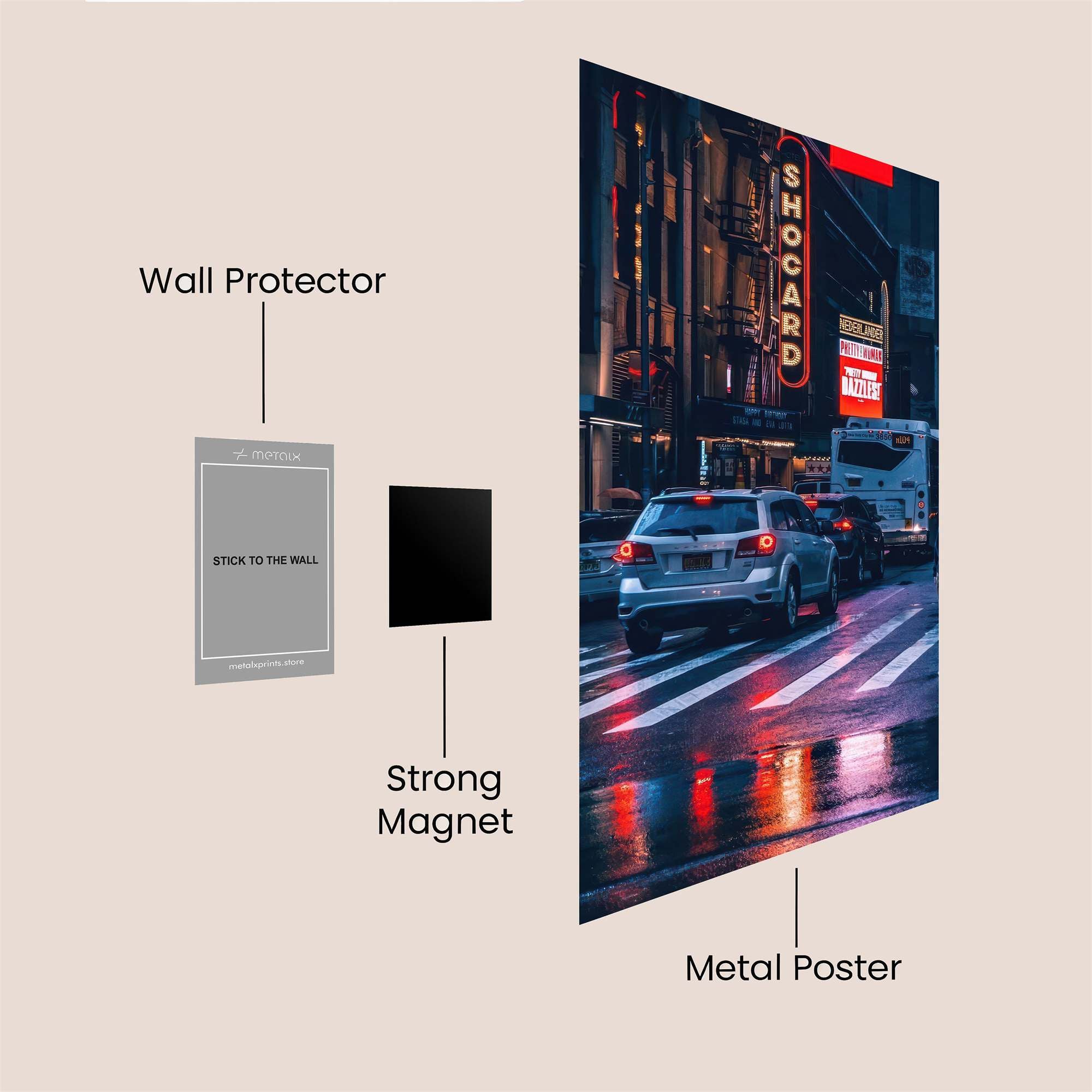 Urban Reflections Safe Wall Magnetic / M