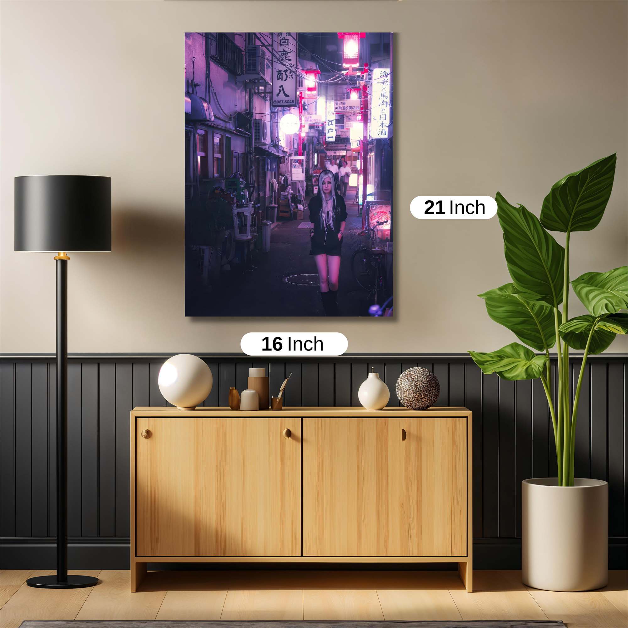 Neon Serenity Safe Wall Magnetic / M