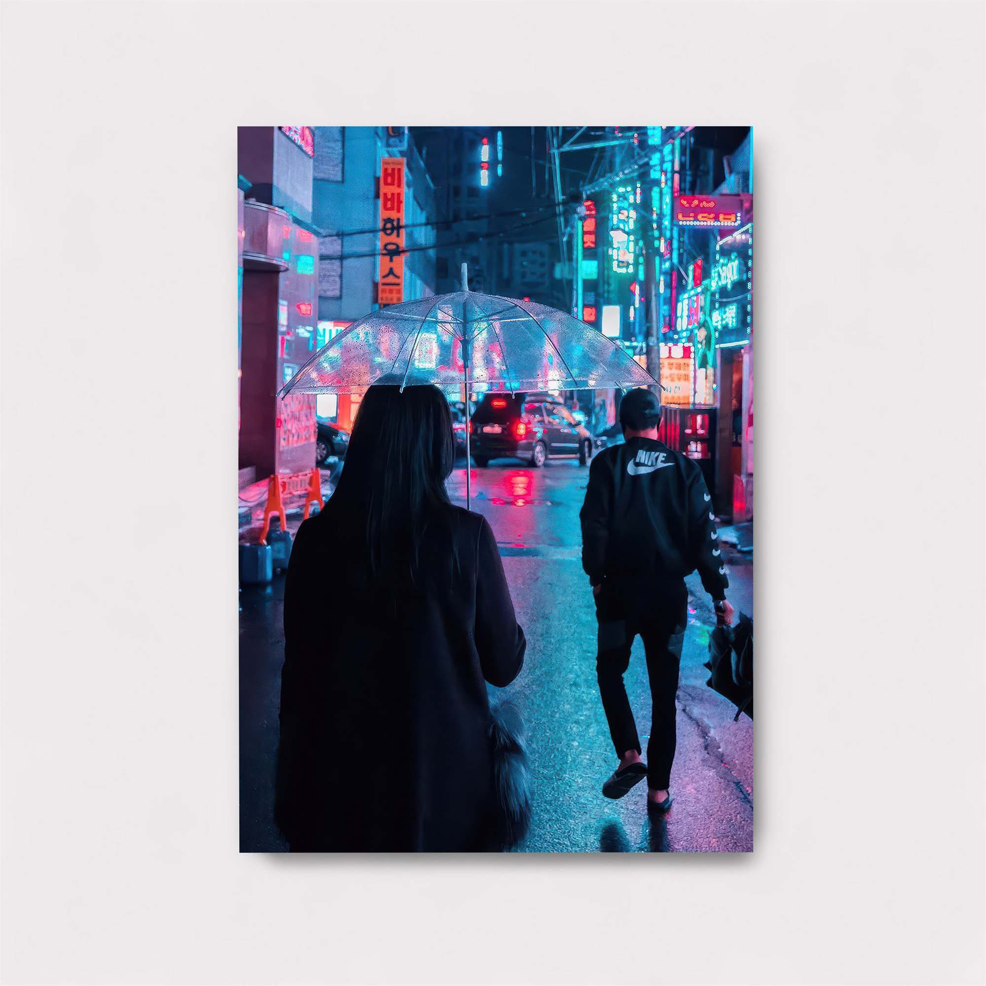 Neon Rainscape Safe Wall Magnetic / M