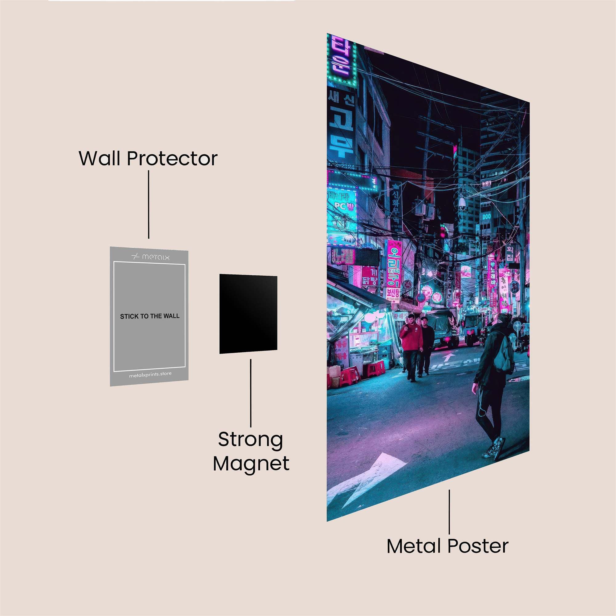 Neon Reverie Safe Wall Magnetic / M