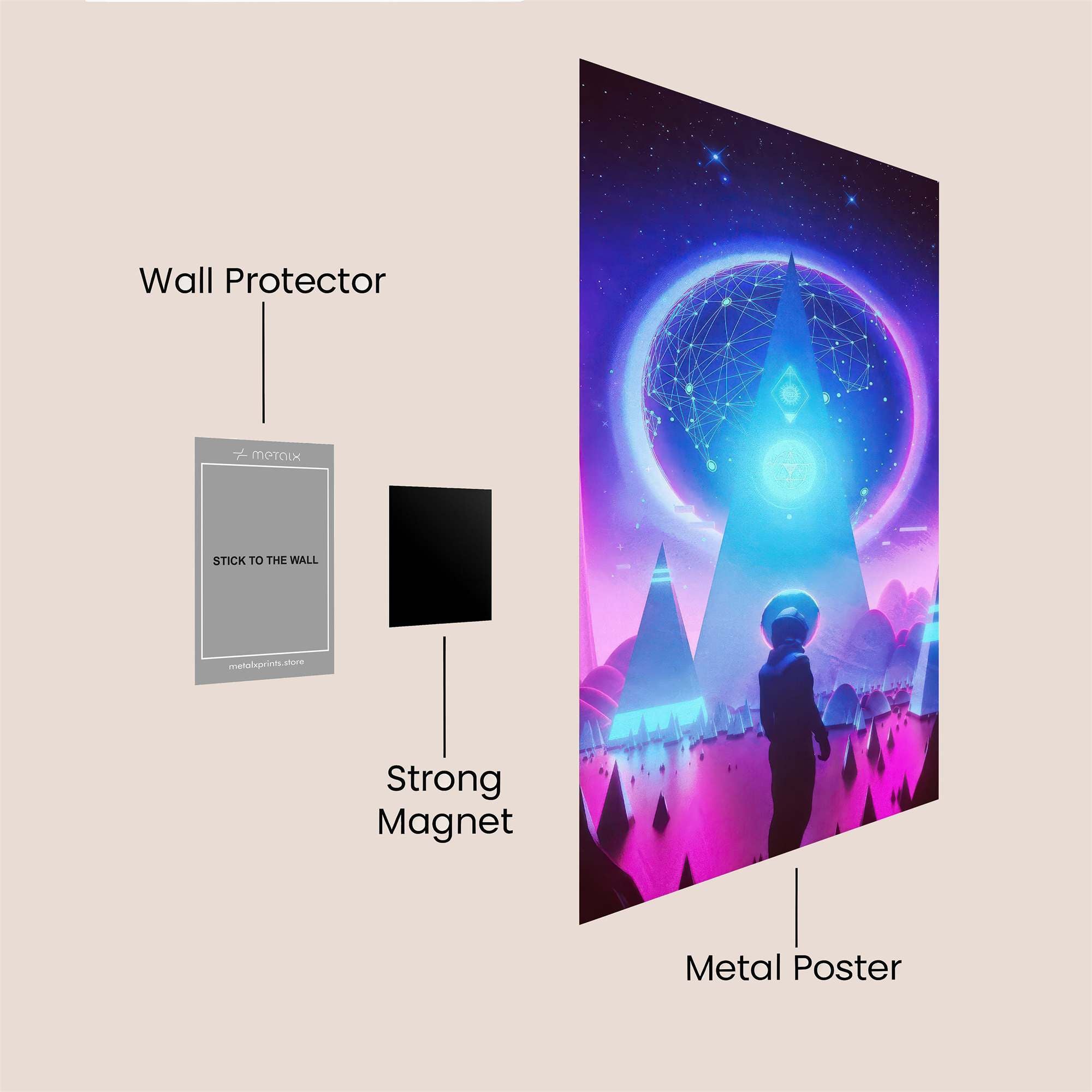 Cosmic Dreamscape Safe Wall Magnetic / M