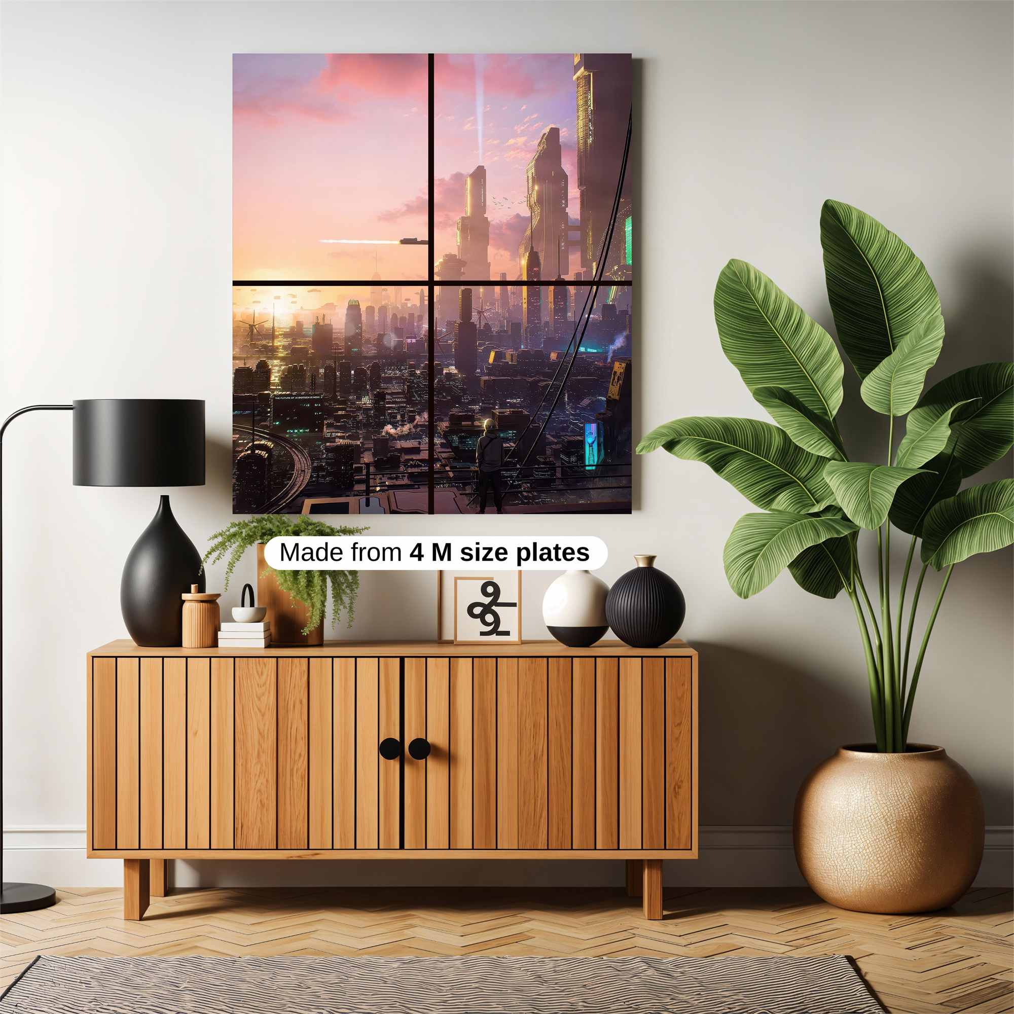 Futuristic Dreamscape Safe Wall Magnetic / M