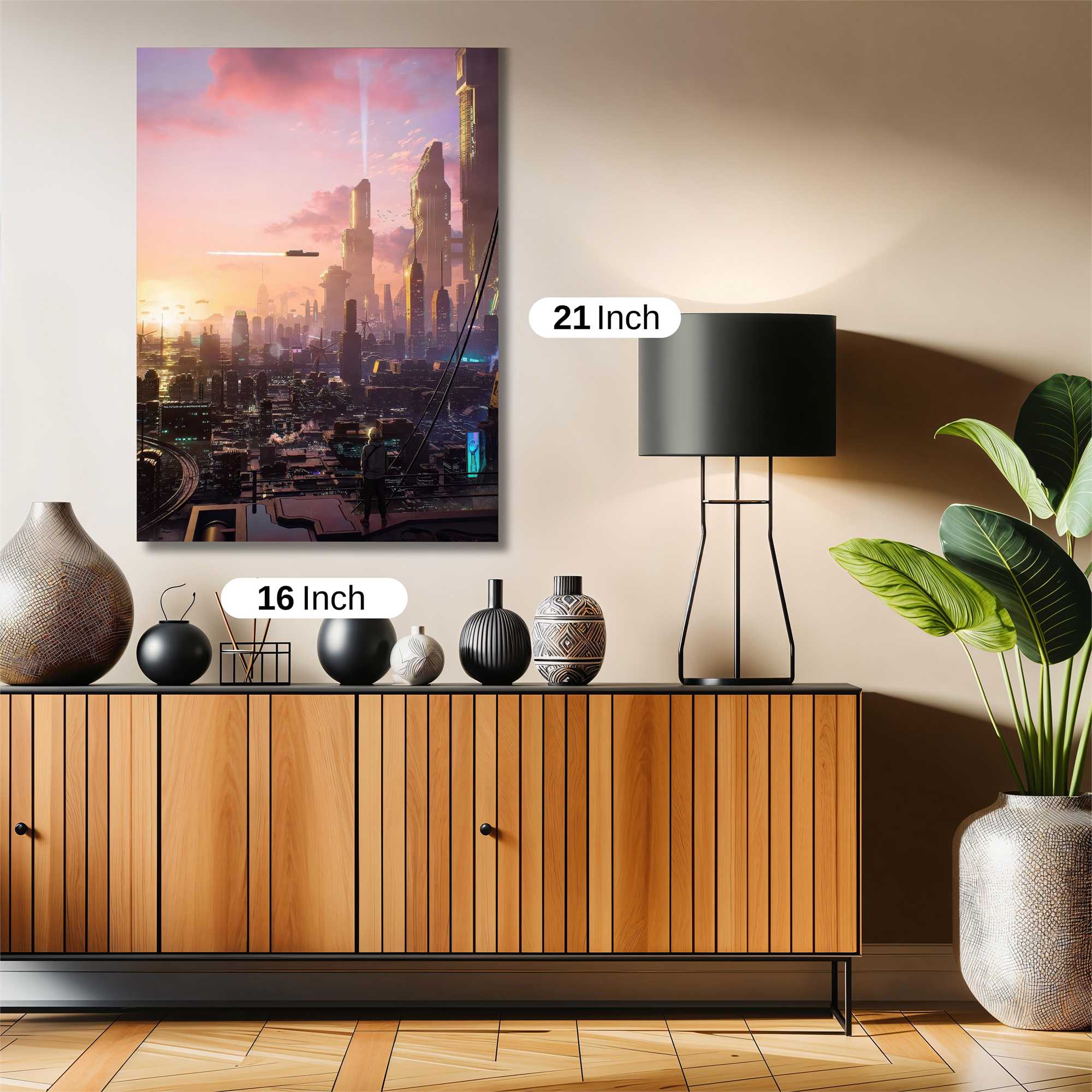 Futuristic Dreamscape Safe Wall Magnetic / M