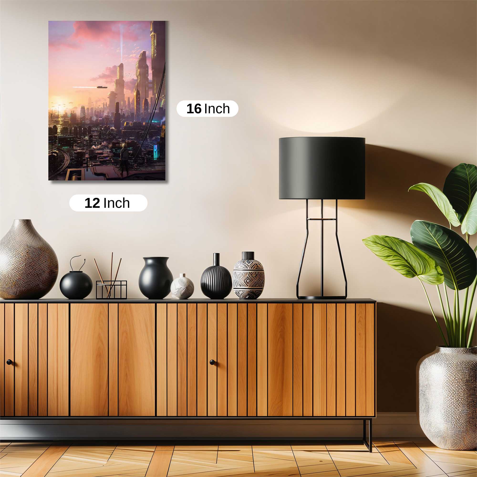 Futuristic Dreamscape Safe Wall Magnetic / M