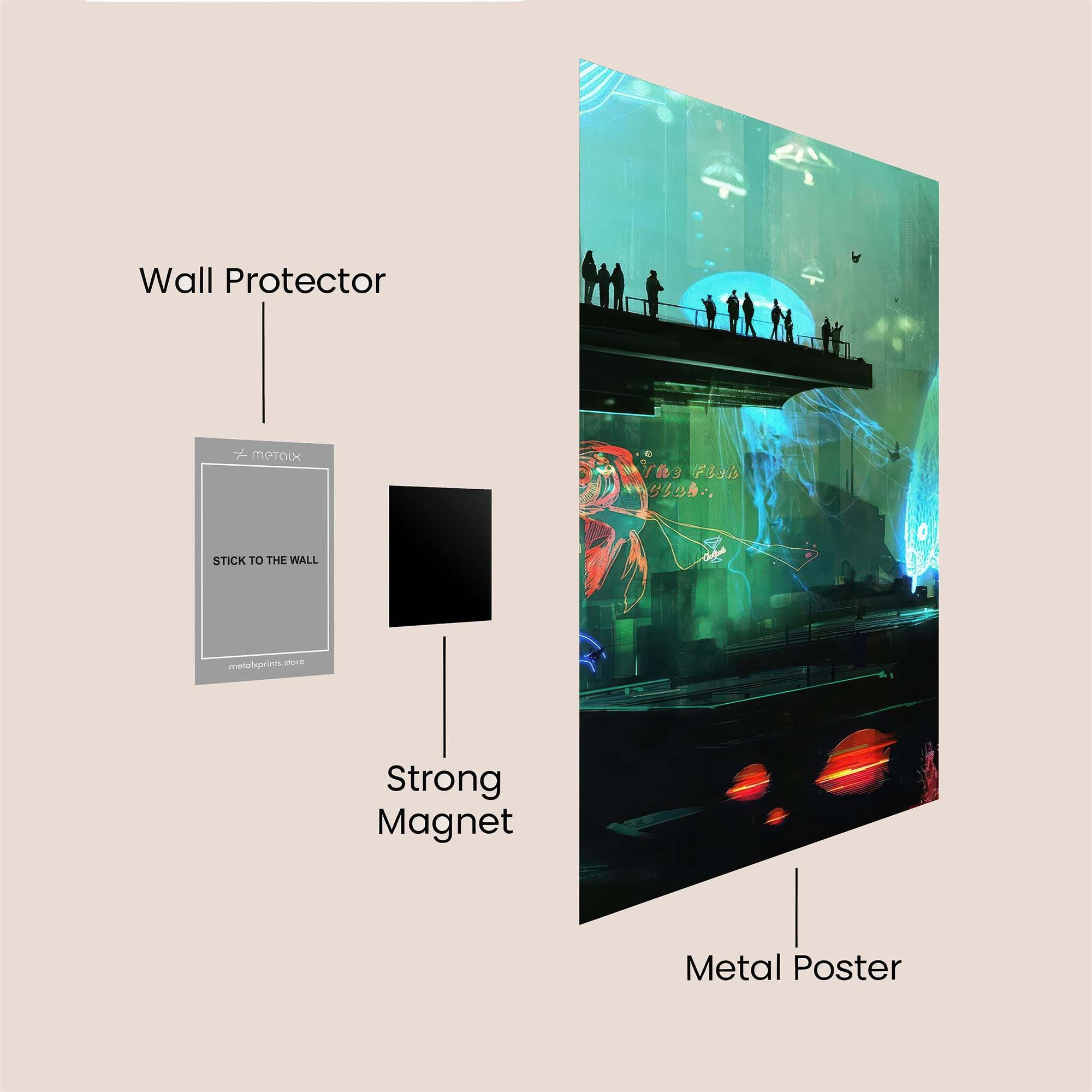 Neon Reverie Safe Wall Magnetic / M
