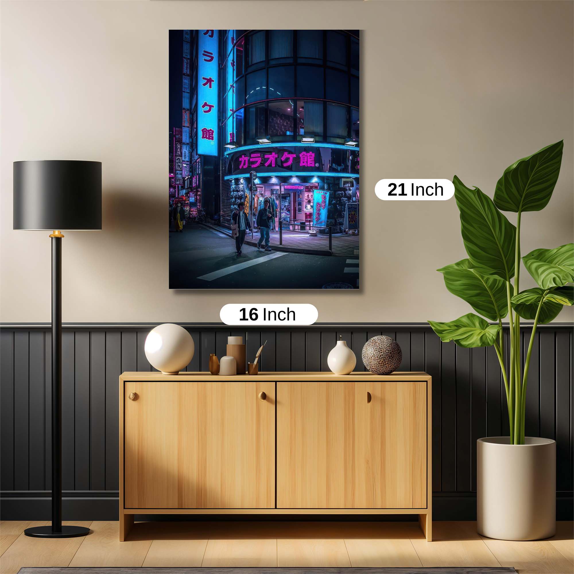 Neon Nights Safe Wall Magnetic / M