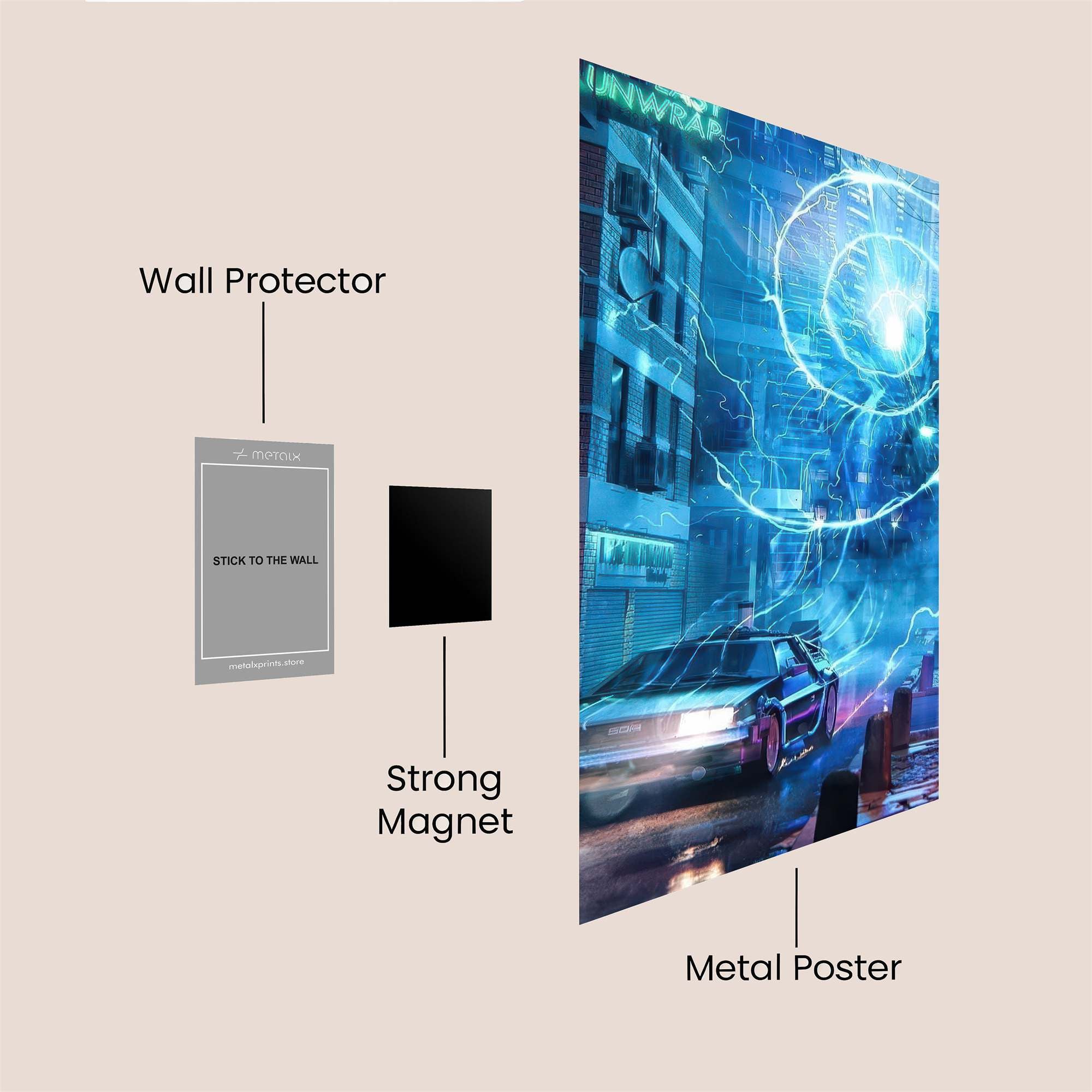 Neon Vortex Safe Wall Magnetic / M