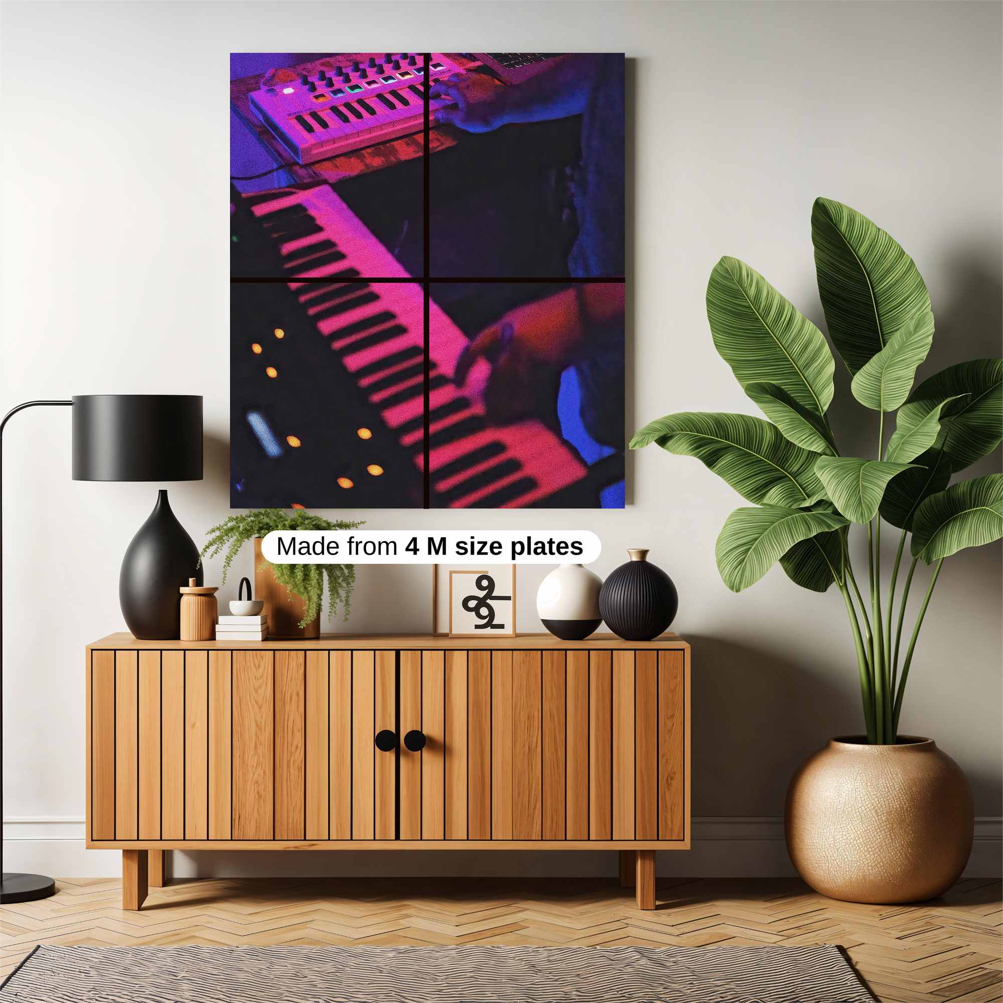 Synthwave Serenade Safe Wall Magnetic / M