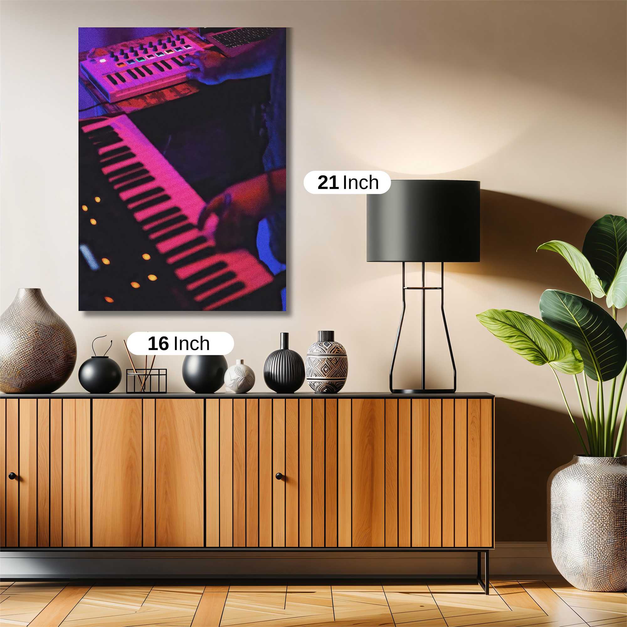 Synthwave Serenade Safe Wall Magnetic / M