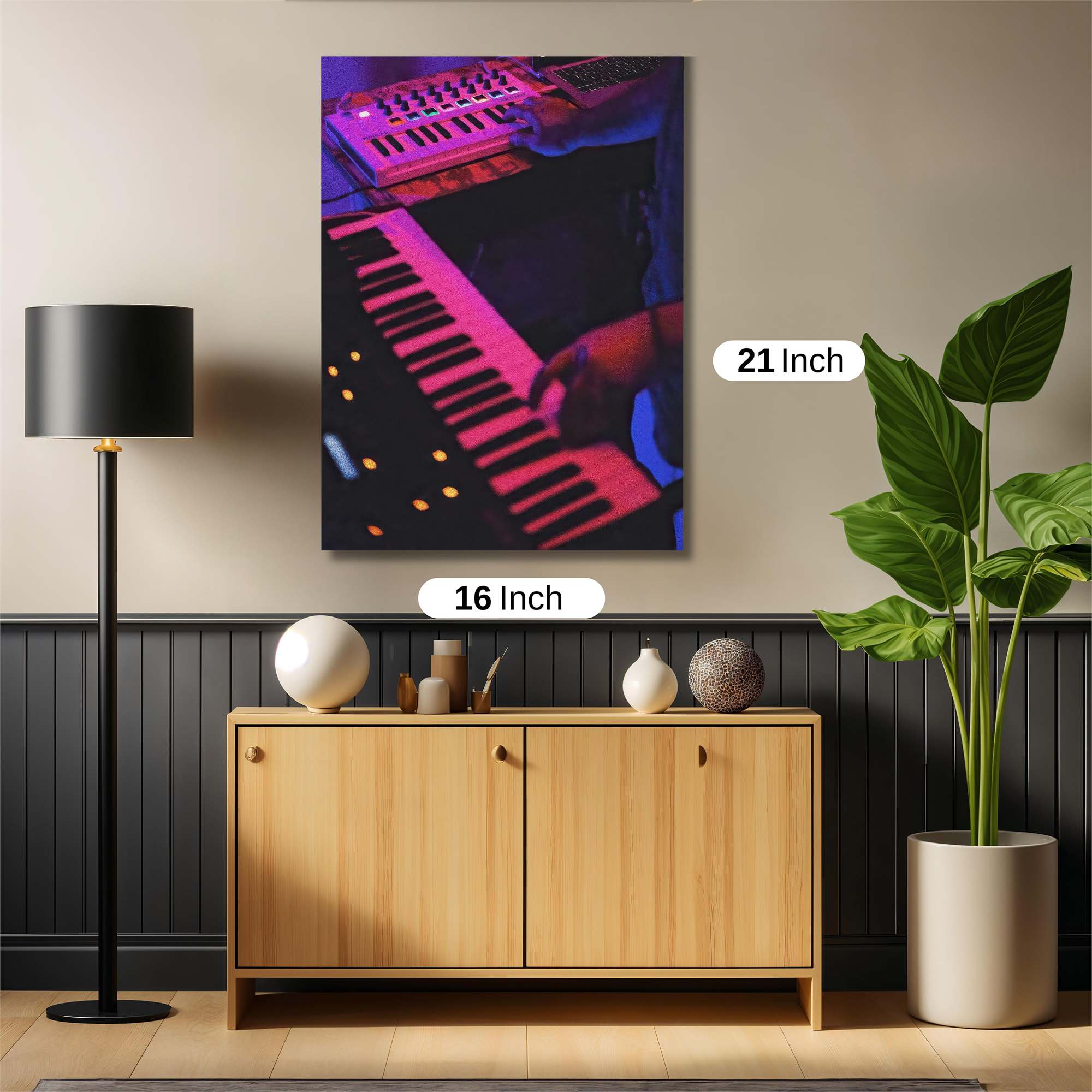 Synthwave Serenade Safe Wall Magnetic / M