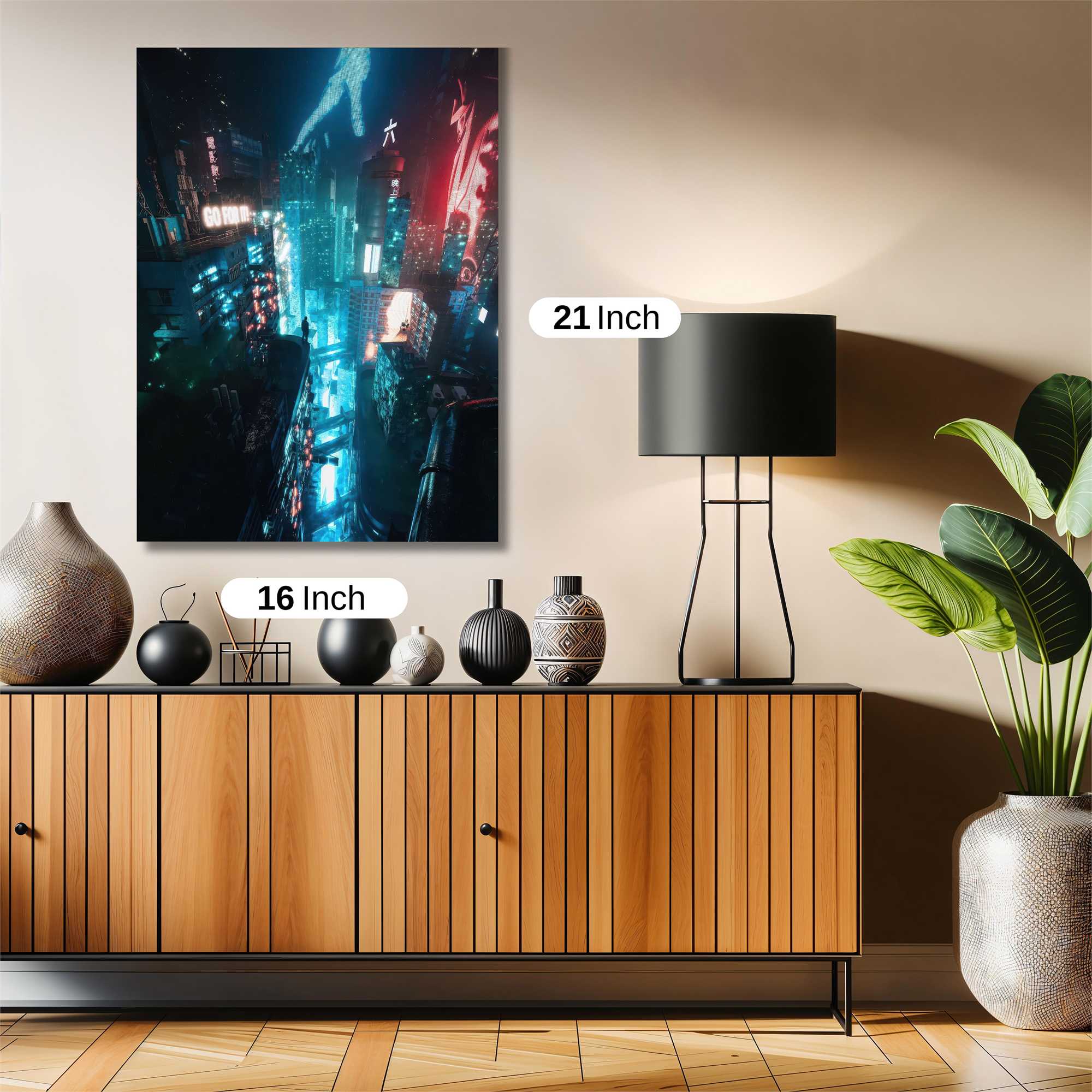 Neon Dreamscape Safe Wall Magnetic / M