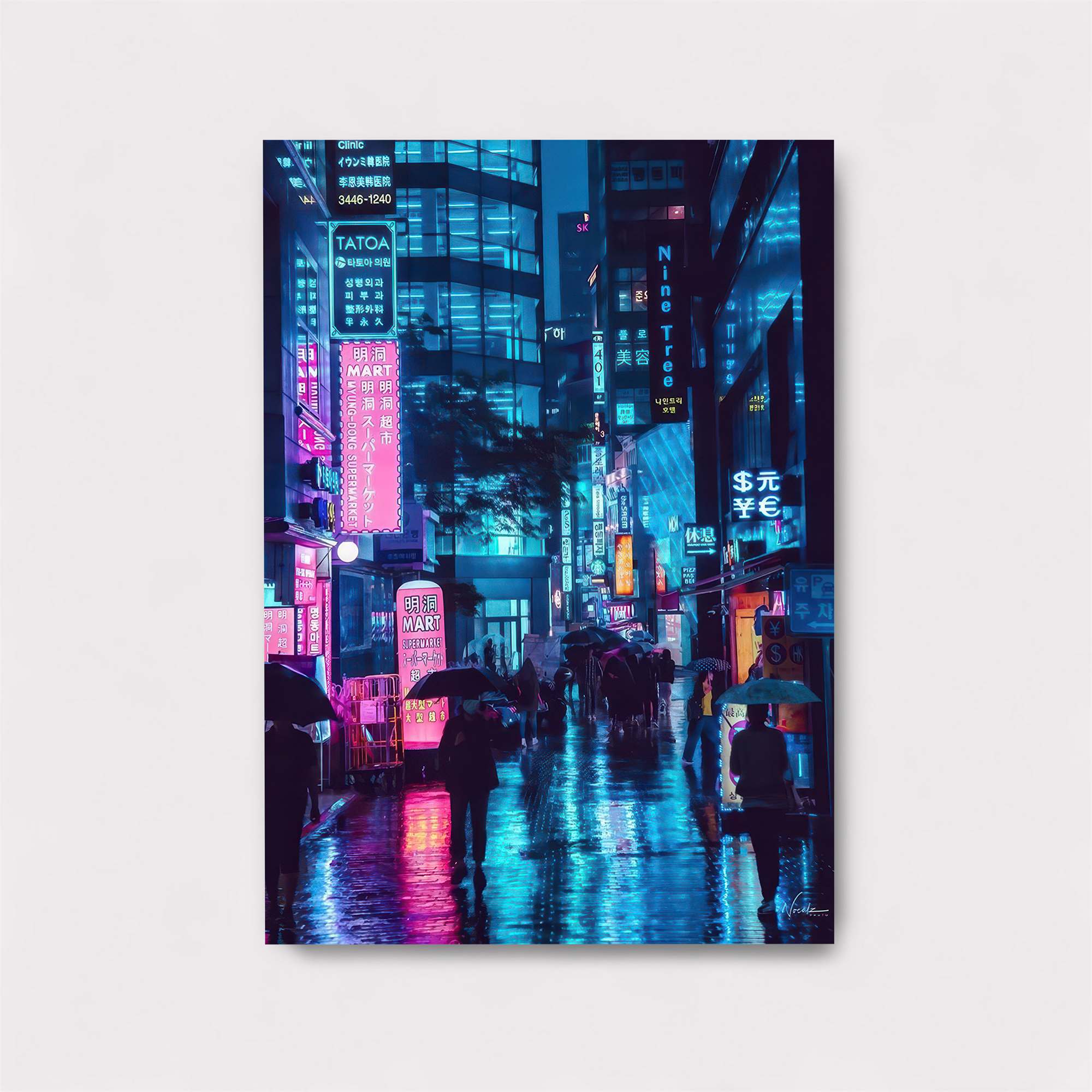 Neon Serenity Safe Wall Magnetic / M