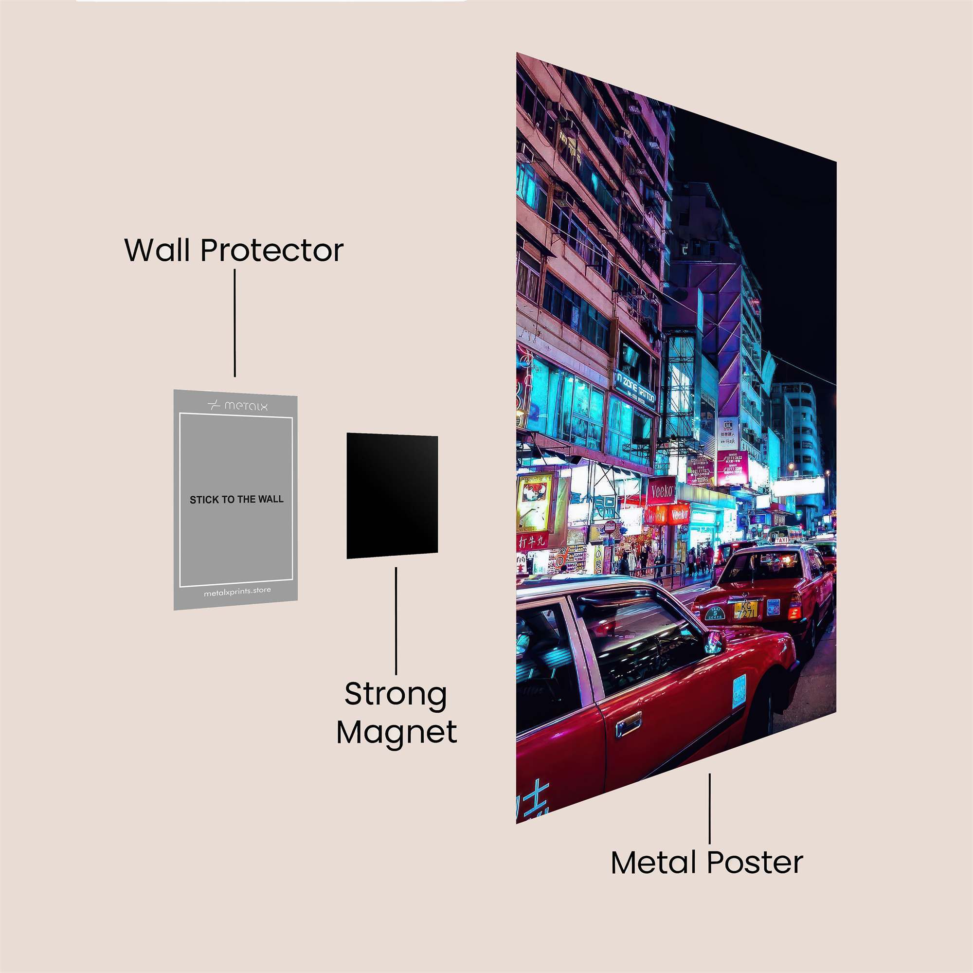 Neon Reverie Safe Wall Magnetic / M