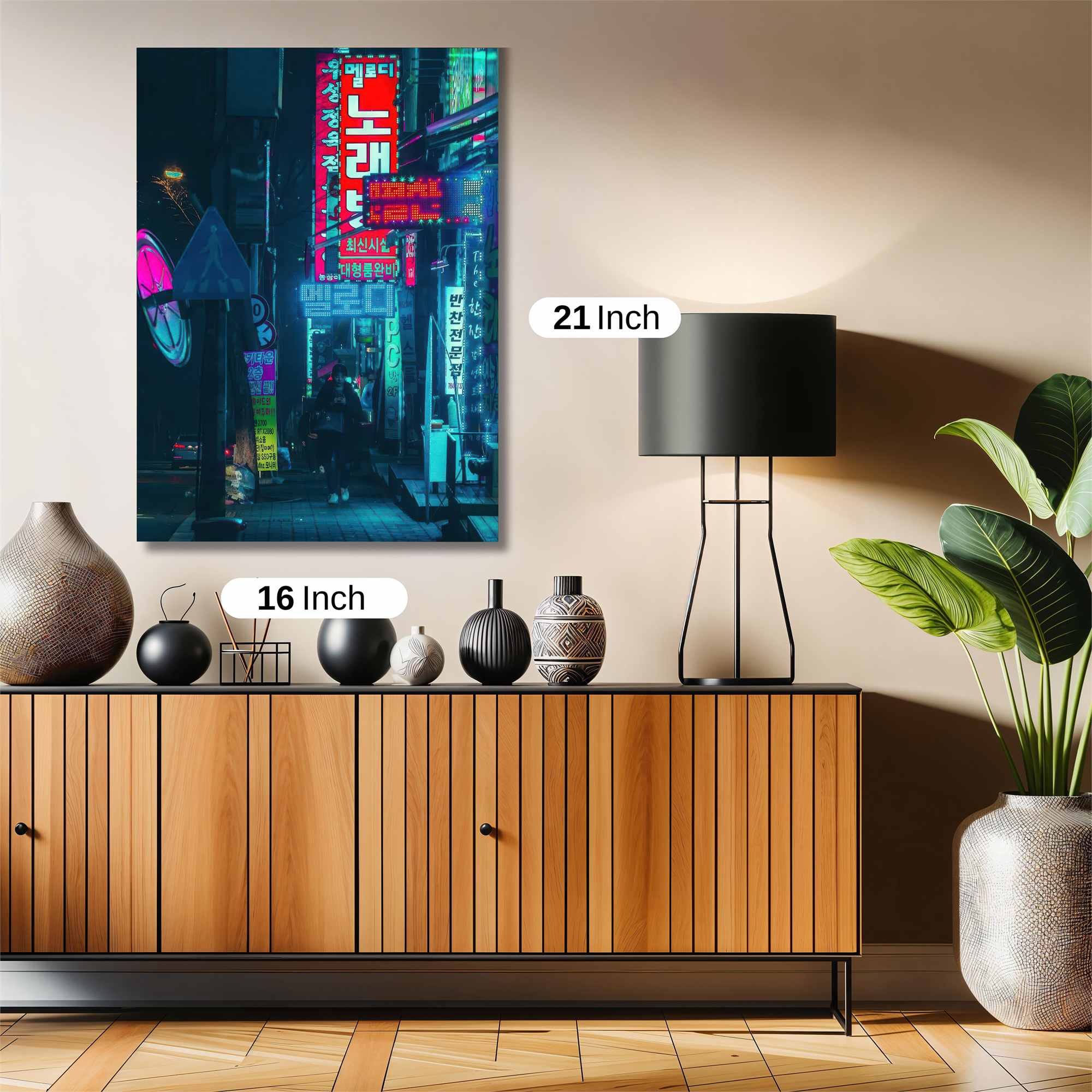 Neon Serenity Safe Wall Magnetic / M