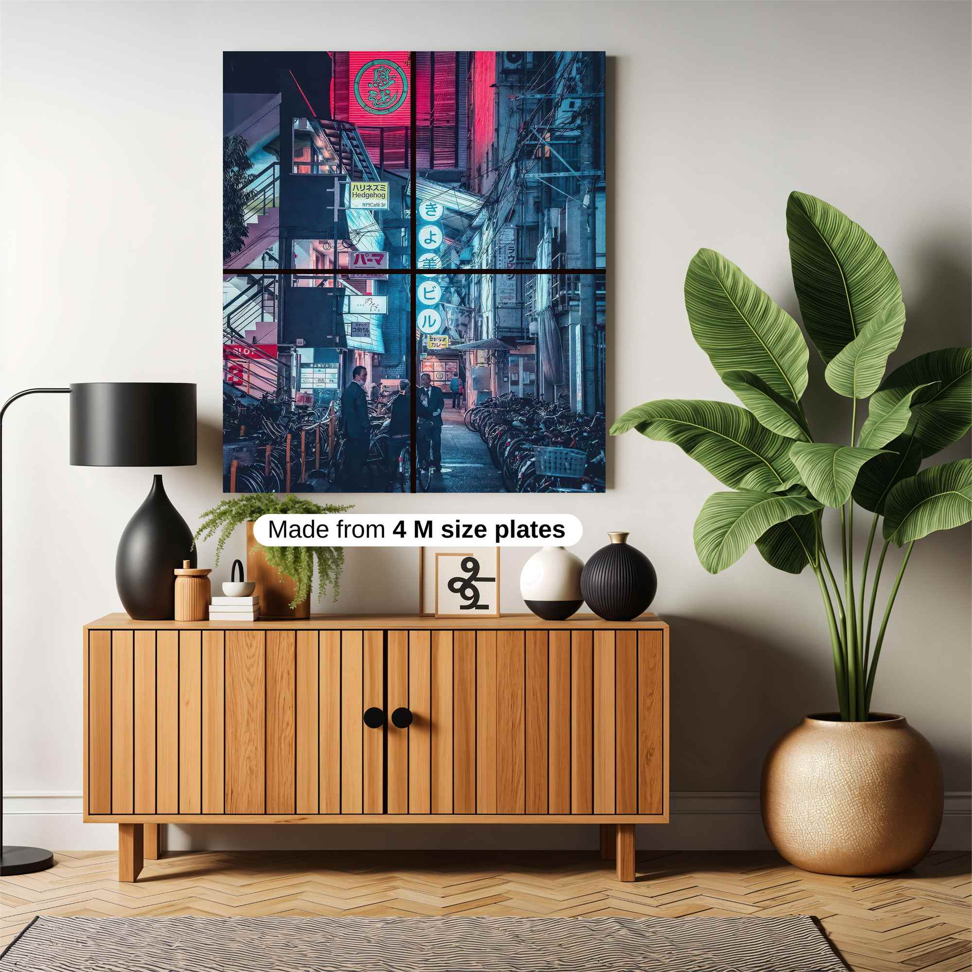 Neon Nightscape Safe Wall Magnetic / M