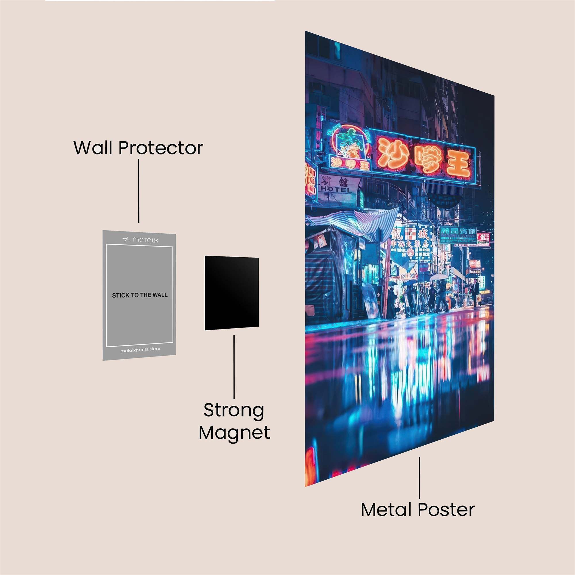 Neon Reverie Safe Wall Magnetic / M