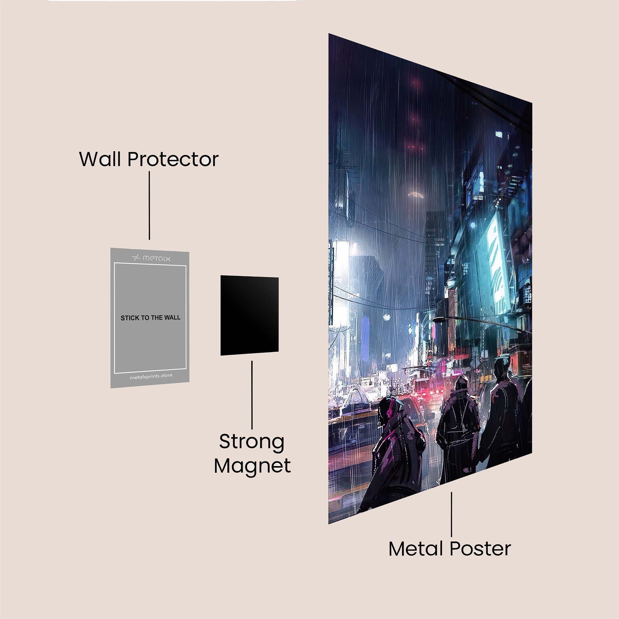 Neon Reverie Safe Wall Magnetic / M